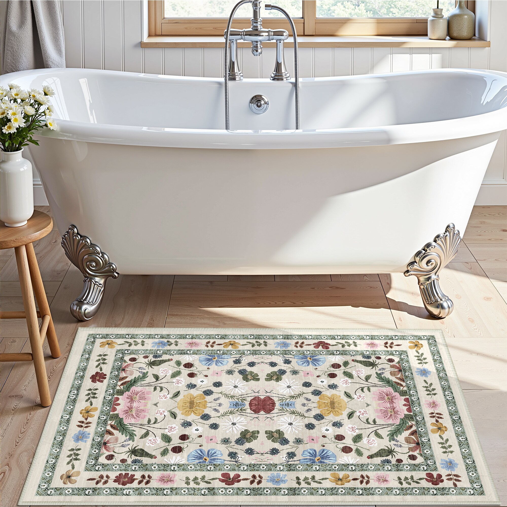 KERDOM AH-FH-2X3-BEIGEGREEN rugs - View #4