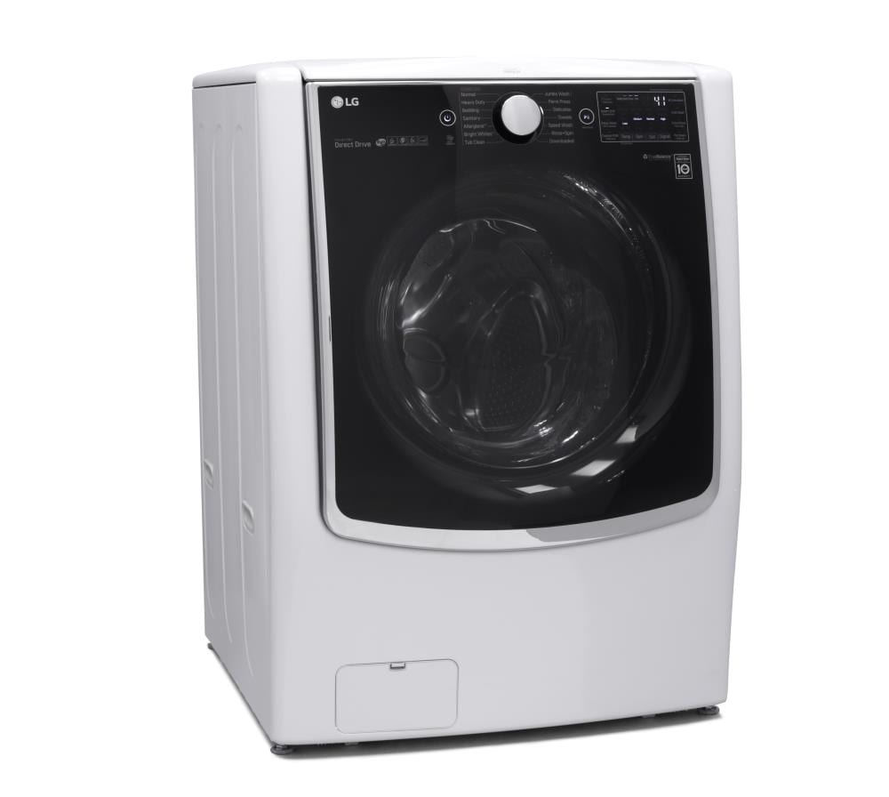 LG 5-cu ft Stackable Steam Cycle Smart Front-Load Washer (Black Steel)  ENERGY STAR