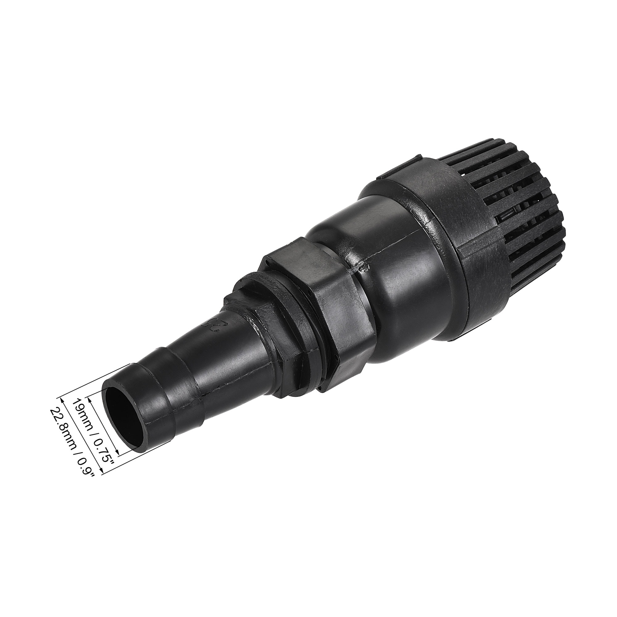 Unique Bargains Foot Valve G1 Thread 22.8mm Barb Filter Strainer Check ...