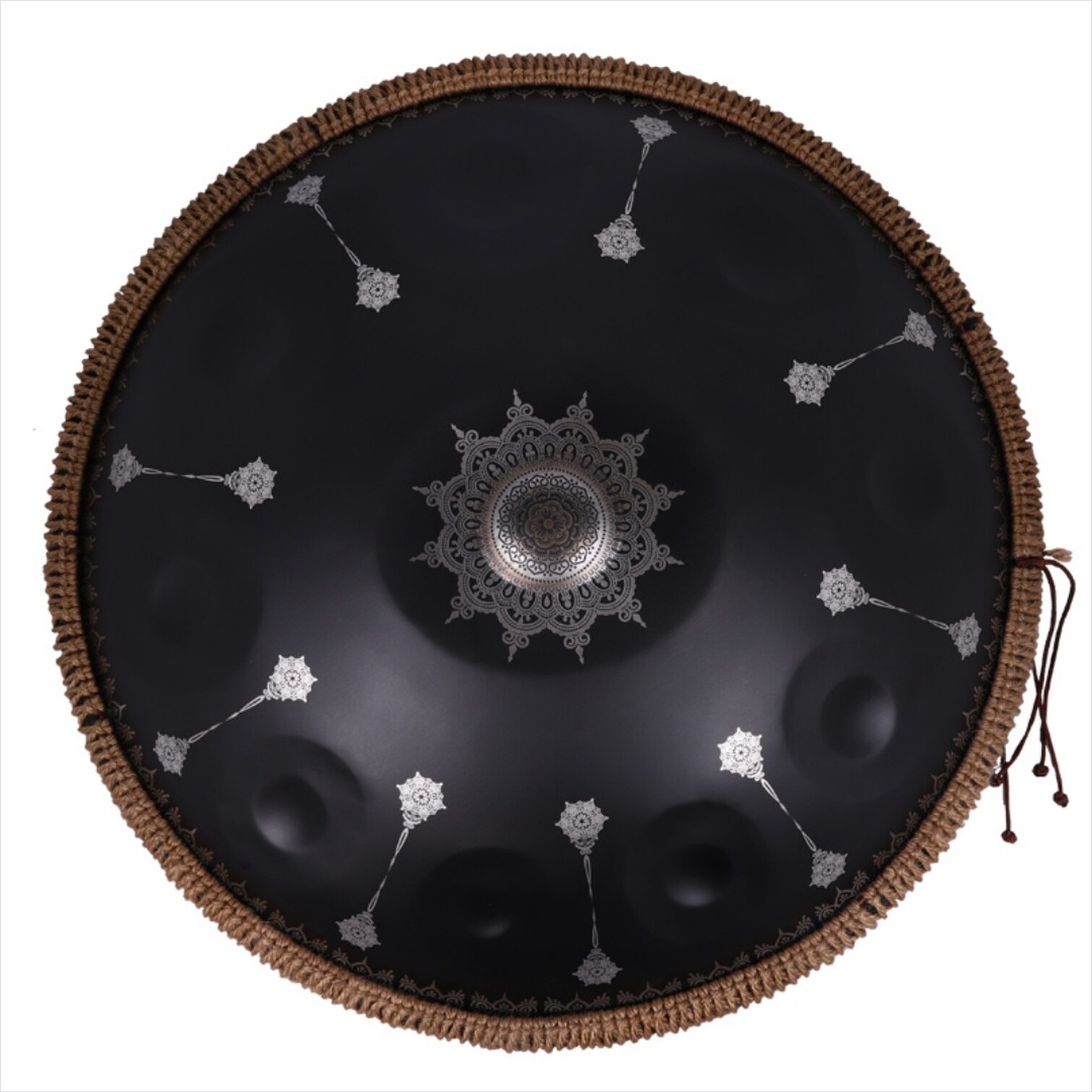 Naturefalls Hand-Hammered Steel Handpan Drum with Mandala Design 24 ...
