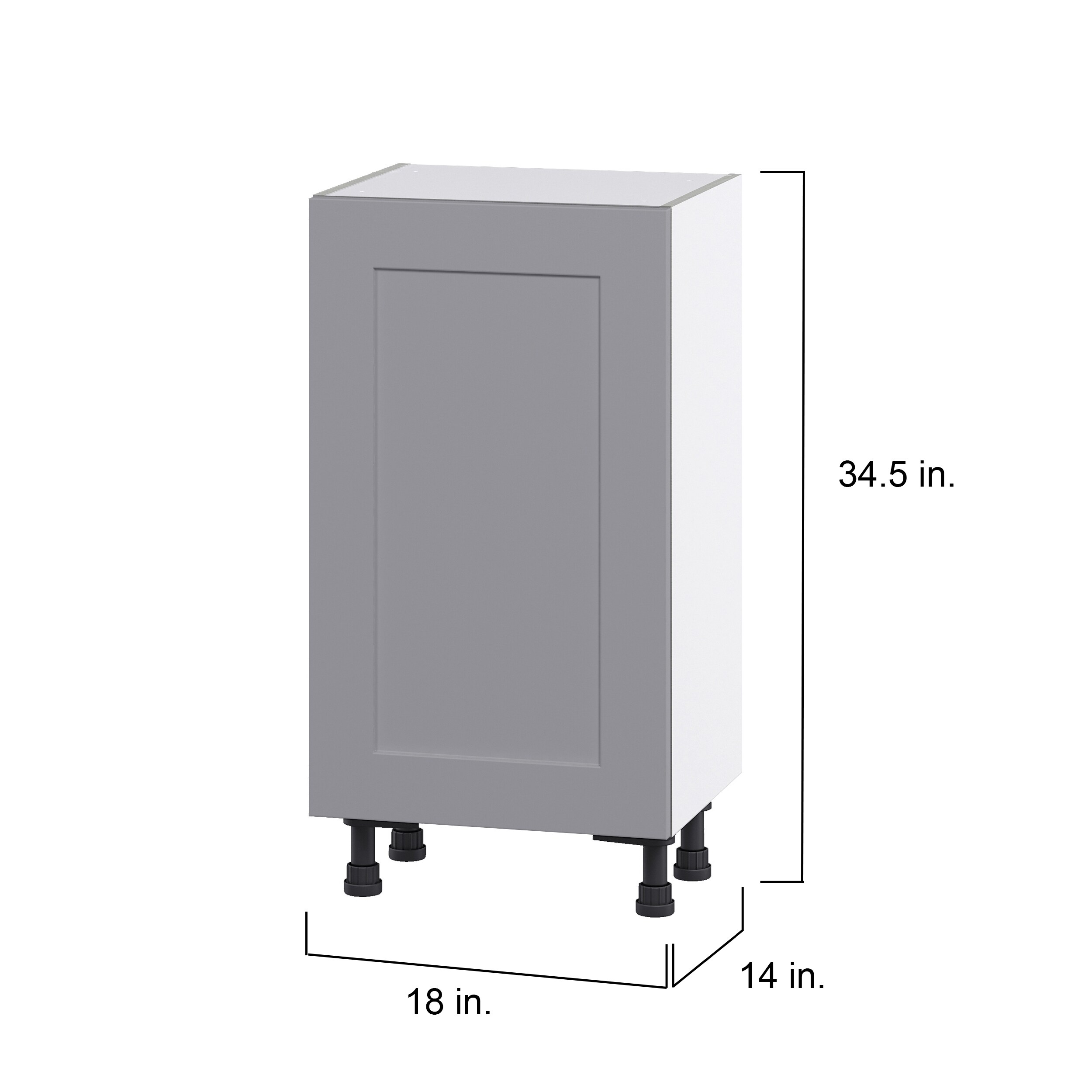 Hugo&Borg DSB1814FH(L/R)-BM Cabinets-Kitchen - View #4
