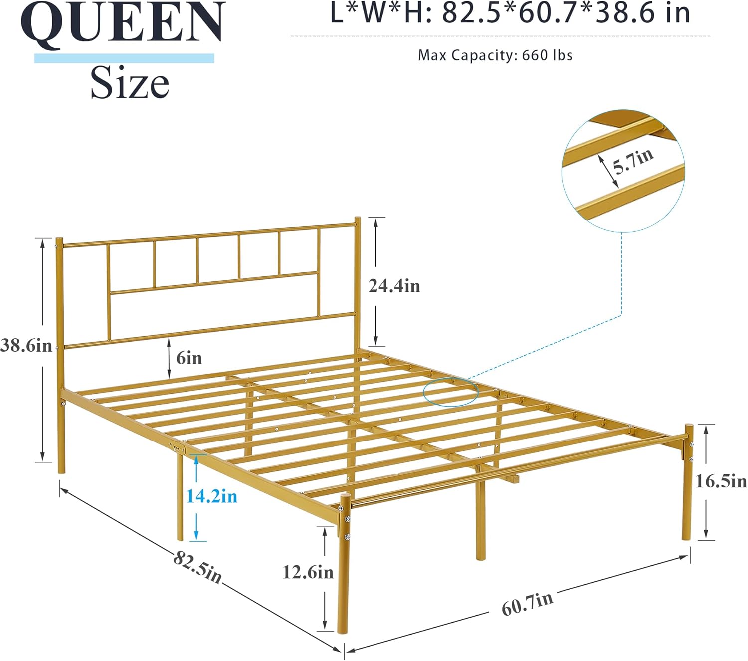 Vecelo LOE-Q39-GLD beds - View #3