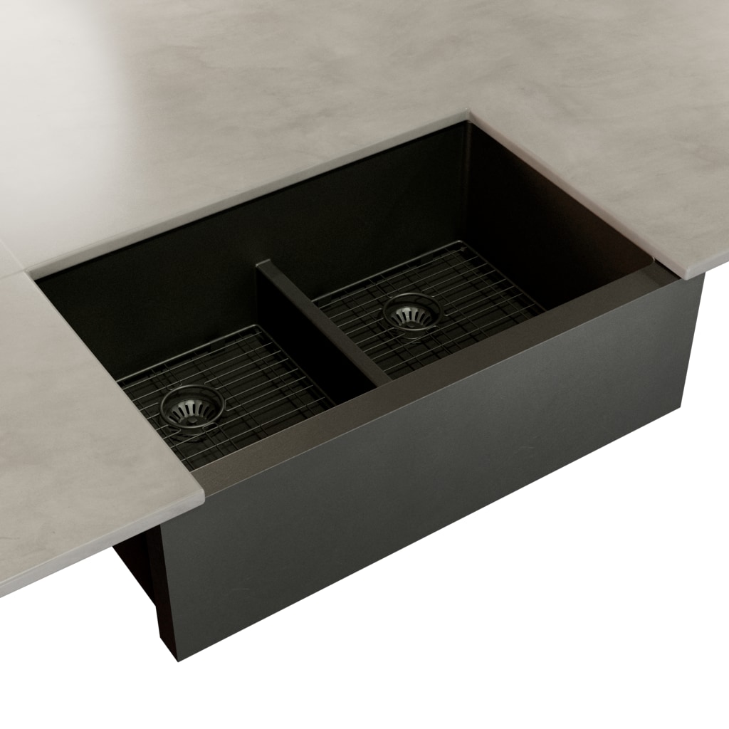 Valley Bath and Kitchen SYLVAN3320ADBGM Kitchen-Sinks - View #5