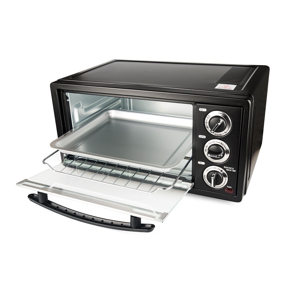 Courant 6-Slice Black Convection Toaster Oven (1300-Watt) in the