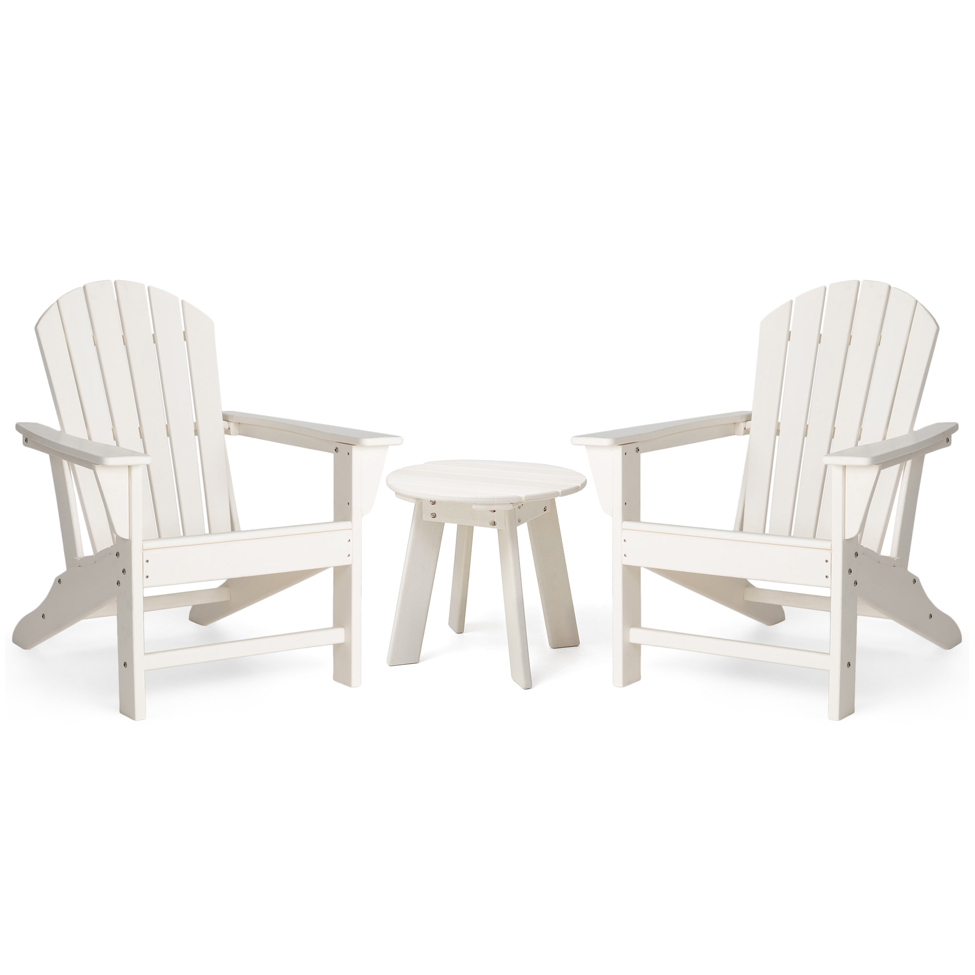 Glitzhome 2022200055 3 -Piece Patio Conversation Set (No fabric)