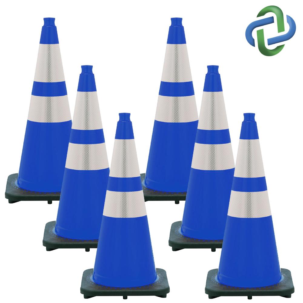 Safe Handler 6-Pack 28-in Orange Traffic Safety Cone in the