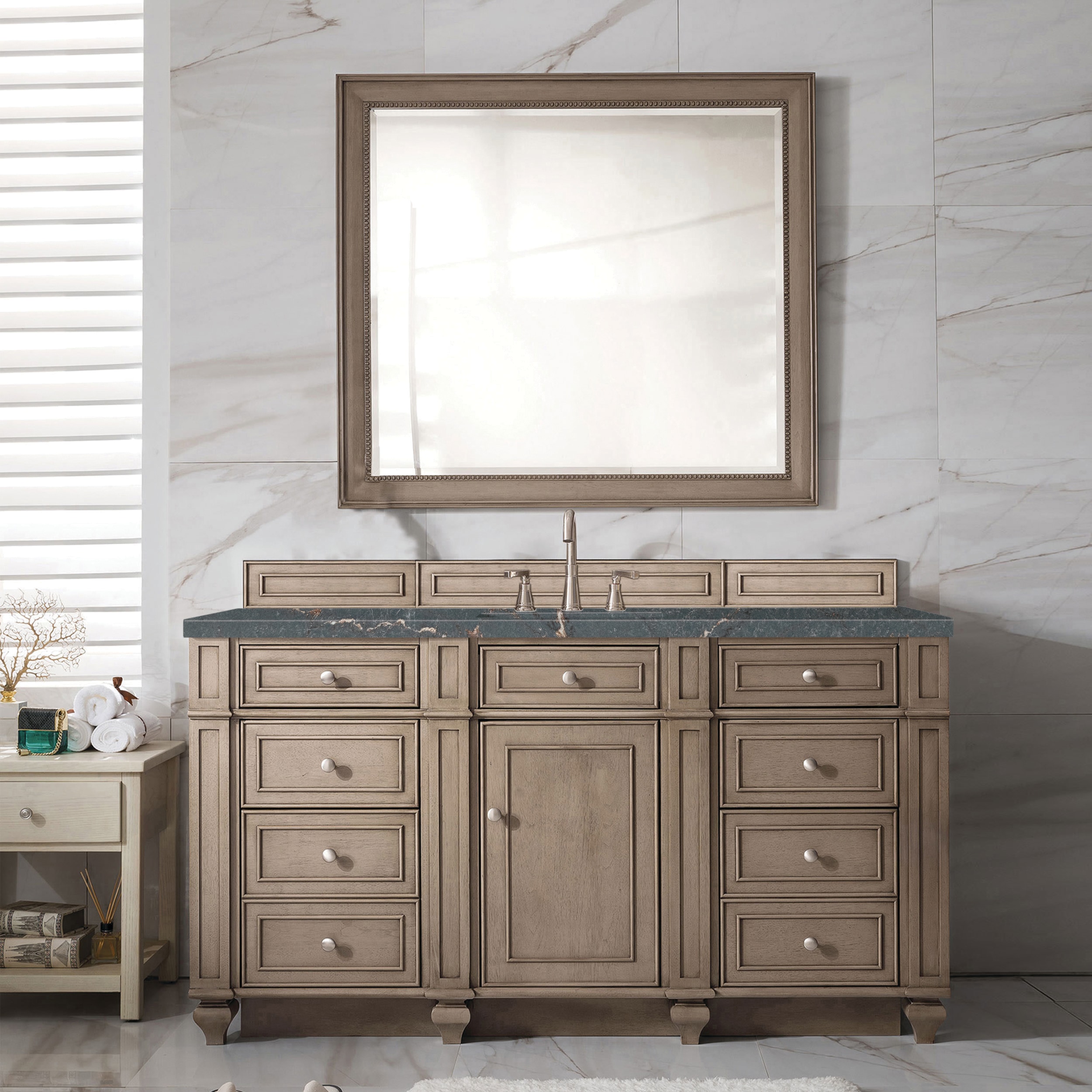 James Martin Vanities 157-V60S-WW-3PBL Bath-Vanity-Combo - View #2