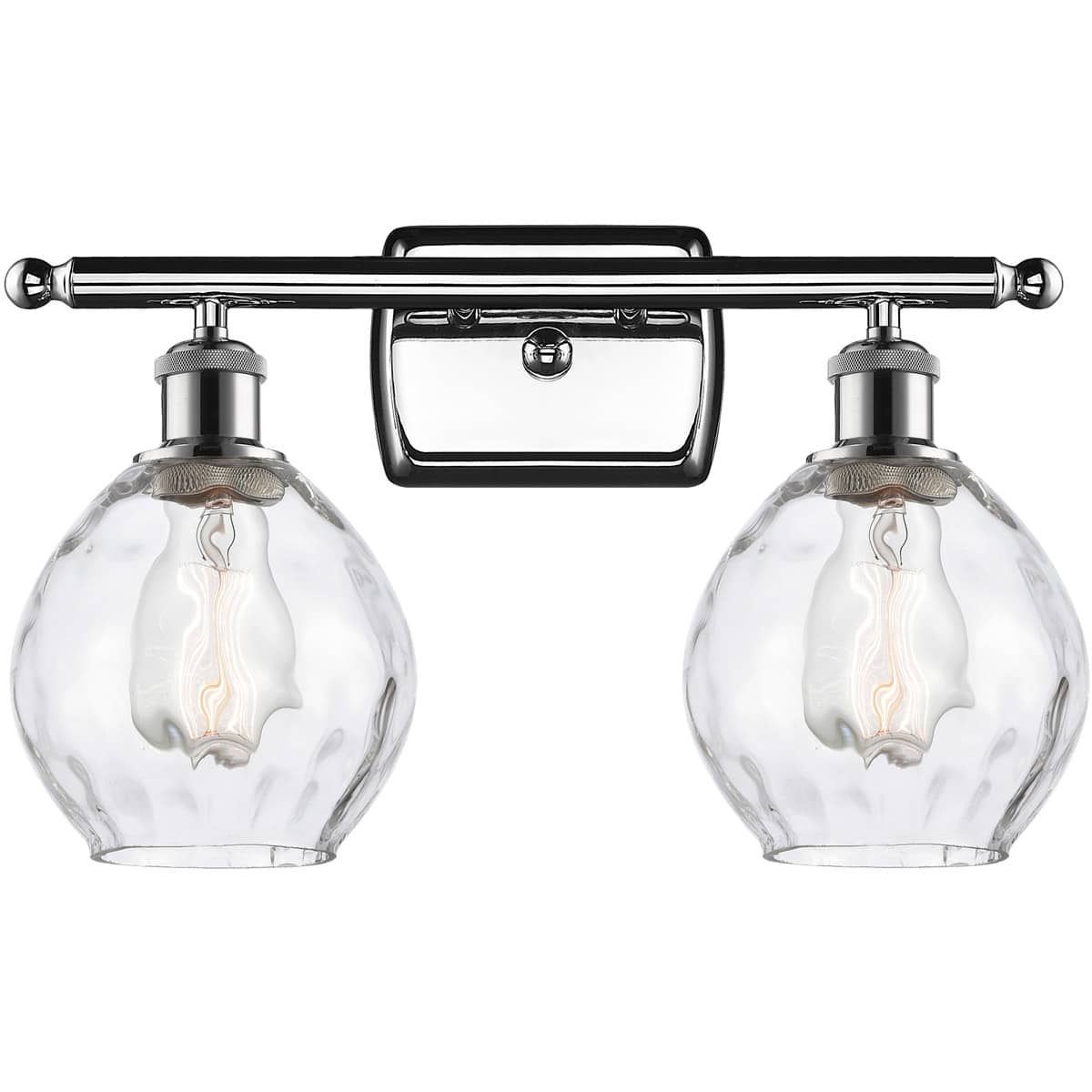 Innovations Lighting -  516-2W-PC-G362 Ballston Small Waverly Bathroom Vanity Light Polished Chrome