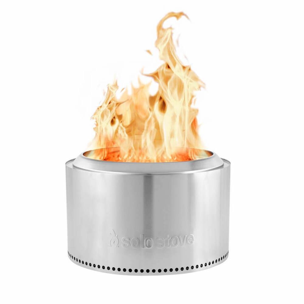 Solo Stove 30 In W Stainless Steel Sliver Stainless Steel Wood Burning Fire Pit At Lowes Com