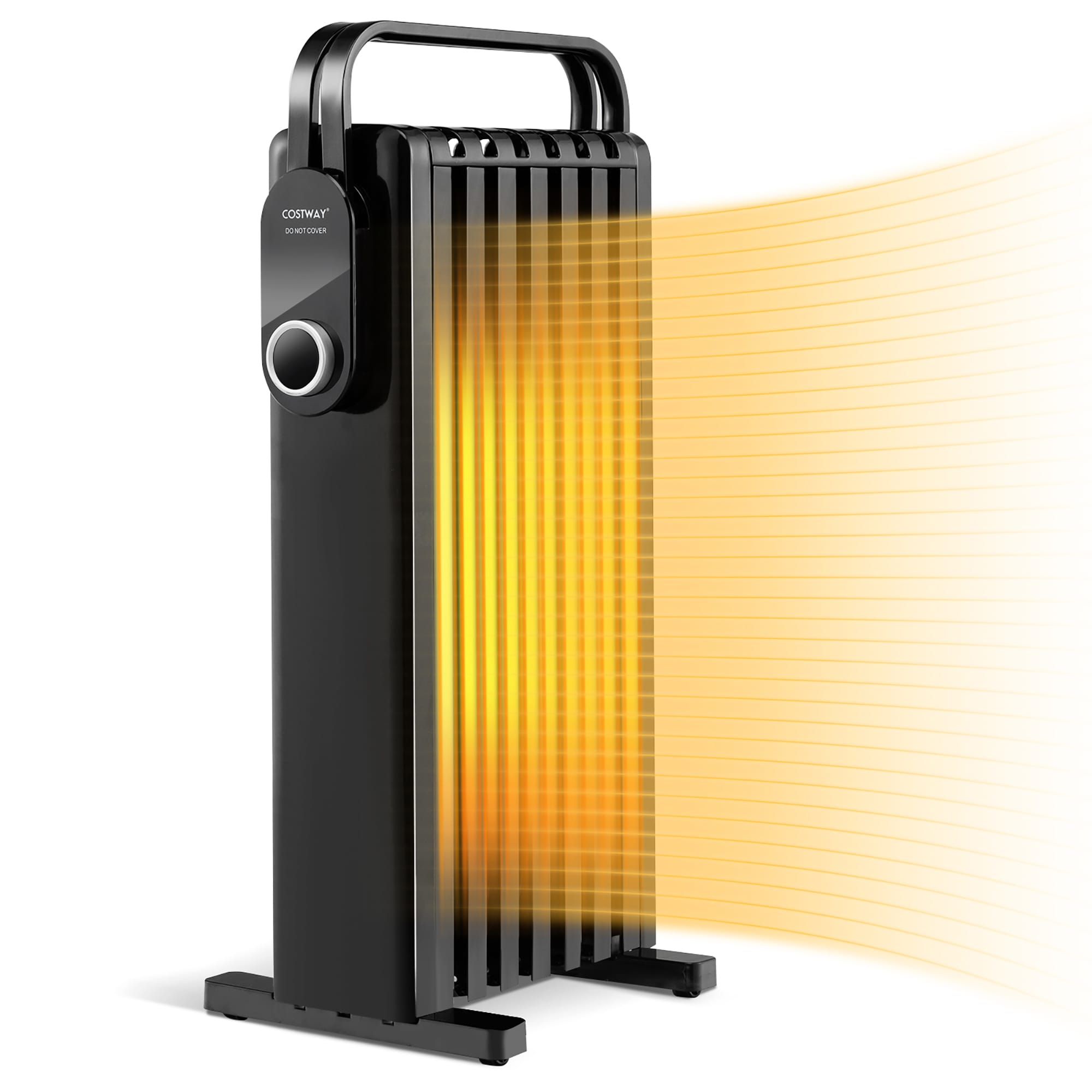 Goplus ES10201US-BK Up to 1500-Watt Fan Cabinet Indoor Electric Space Heater