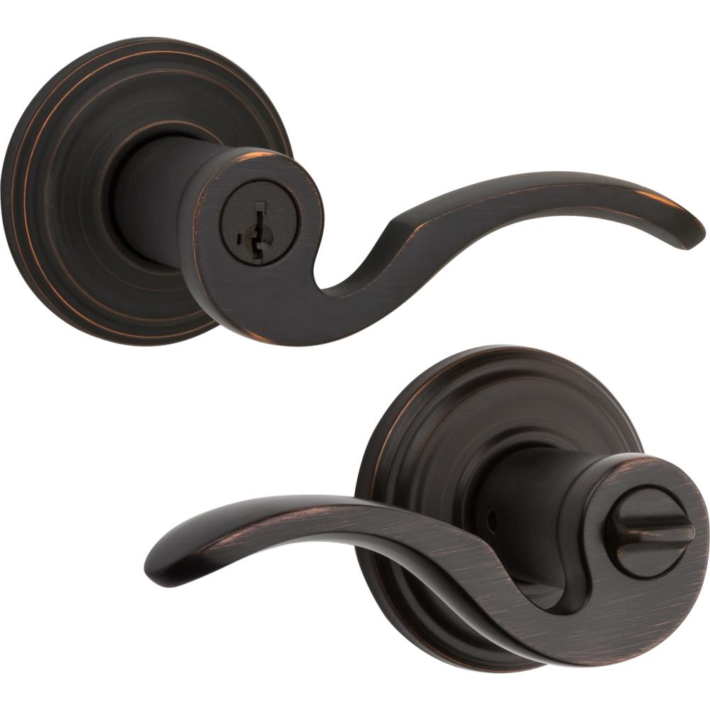 Kwikset Signature Series Brooklane Venetian Bronze Exterior Keyed Entry  Door Handle with Smartkey in the Door Handles department at