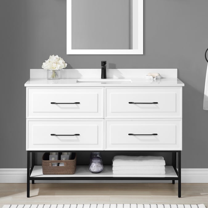 Allen Roth Renzo 48 In White, Roth And Allen Vanity