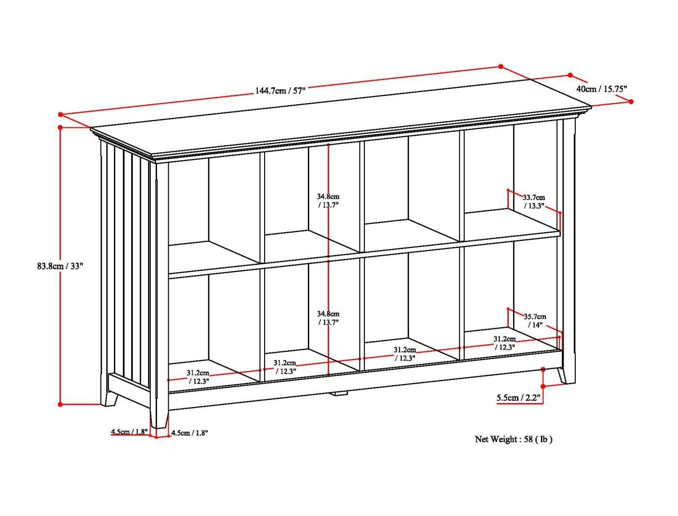 Simpli Home AXCRACA20-BRU Console-Sofa-Tables - View #10