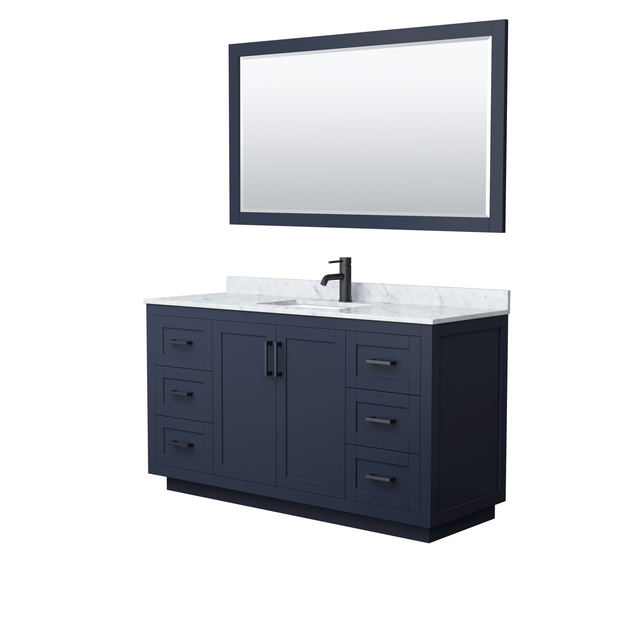 Wyndham Collection WCF292960SBBCMUNSM58 Bath-Vanity-Combo - View #2