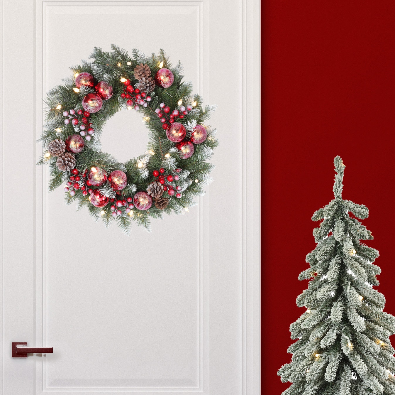 Haute Decor DCWR2406 Artificial-Christmas-Wreaths - View #3