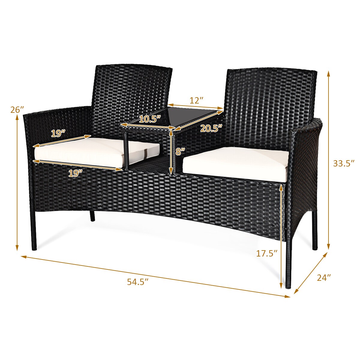 Costway HW63234 Patio-Conversation-Sets - View #5