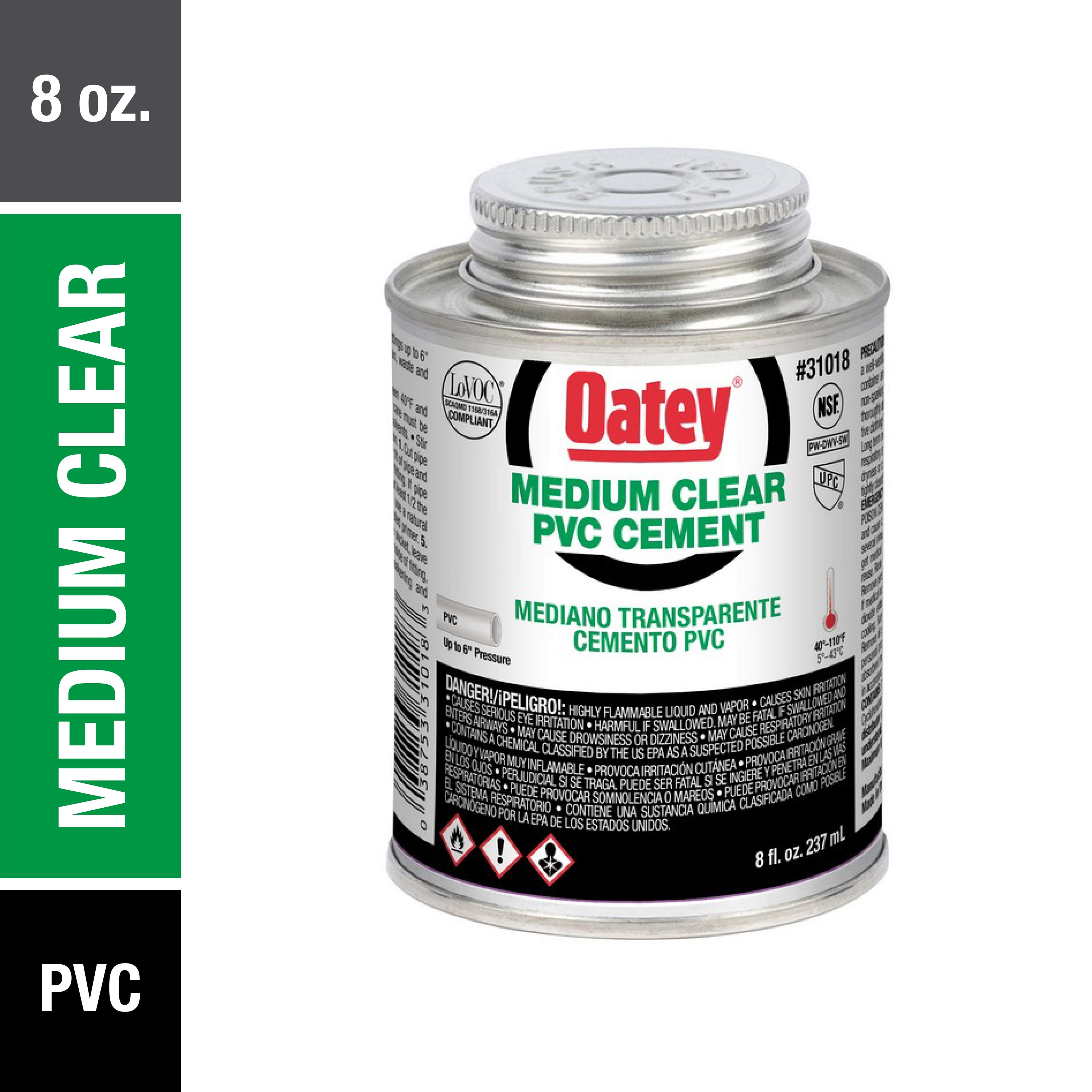 Oatey 31019 Clear PVC Cement 1 PT 