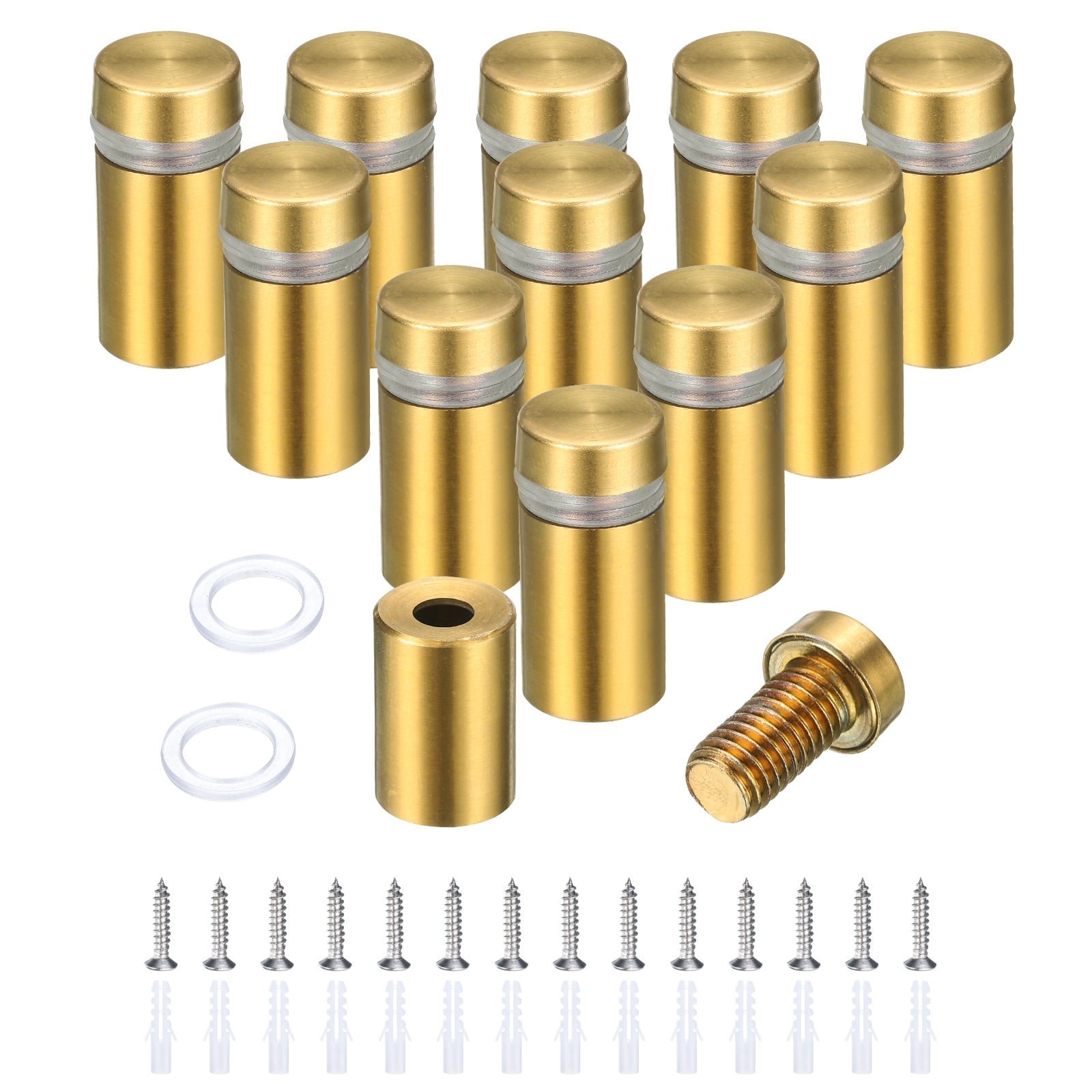Unique Bargains 12pcs 1/2inch x 1inch Standoff Screws Stainless Steel ...