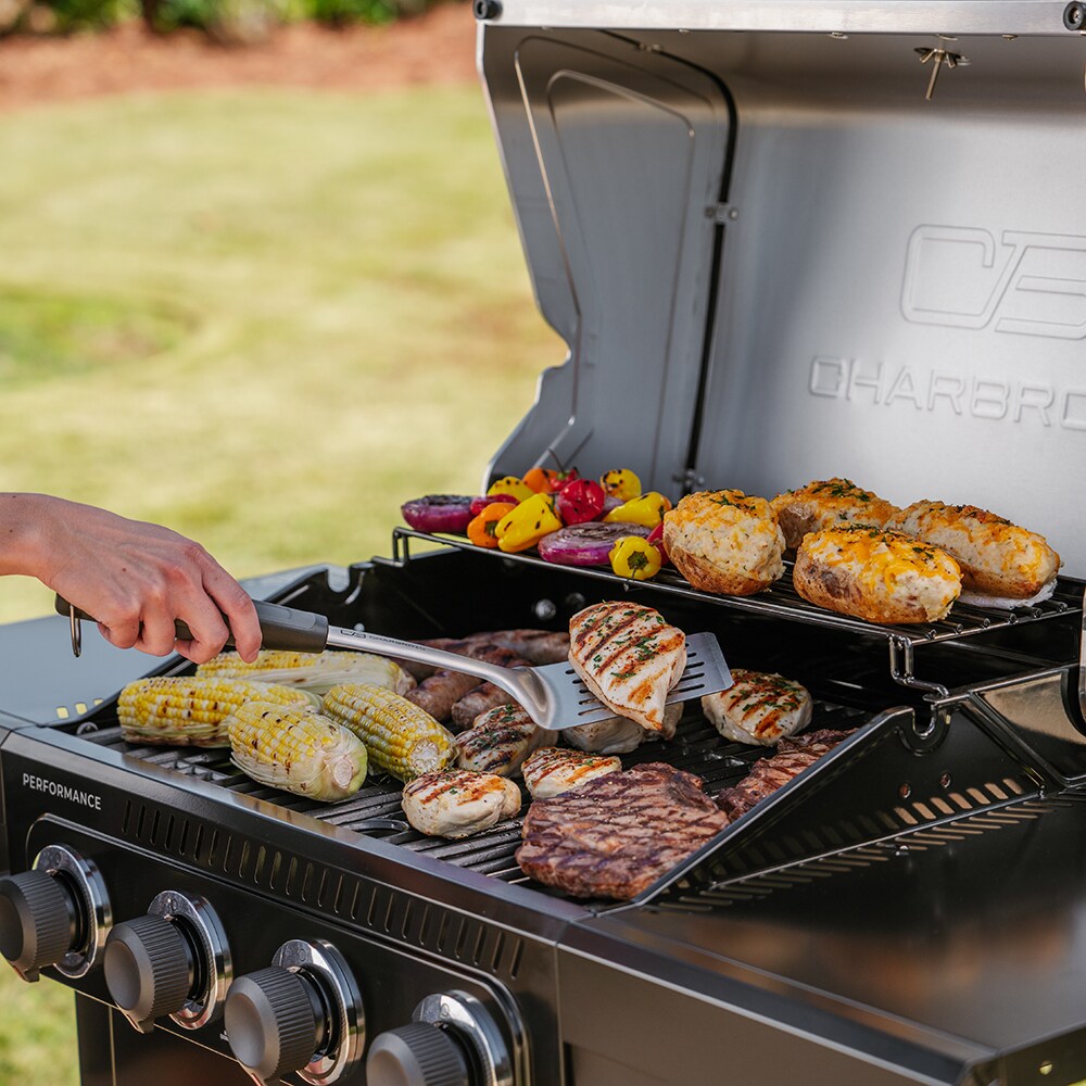 Charbroil 4-Burner Black Performance Series Gas Grill with Accessories