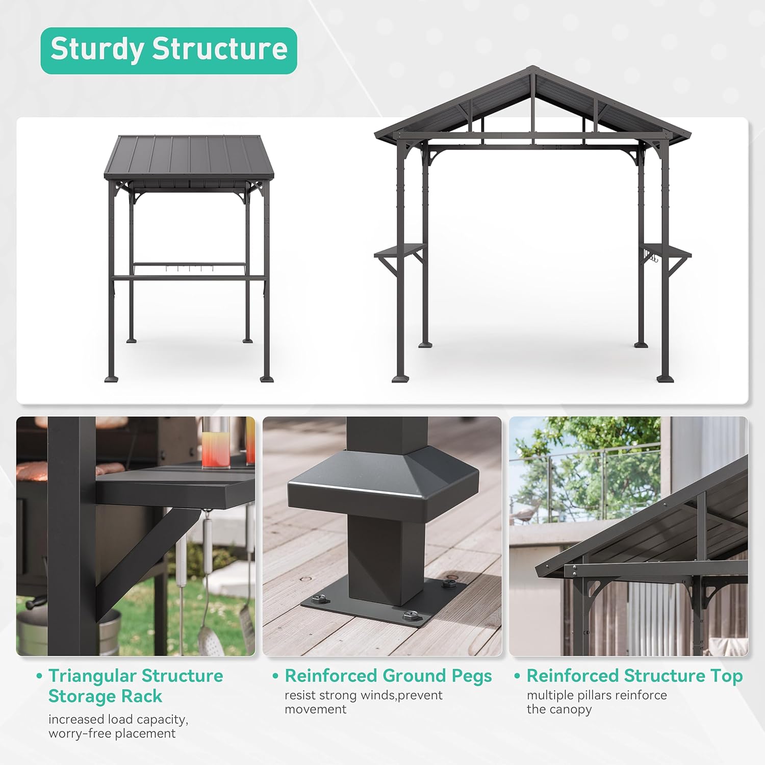 ALAULM LS-85IRON Wood-Resin-Gazebos - View #5