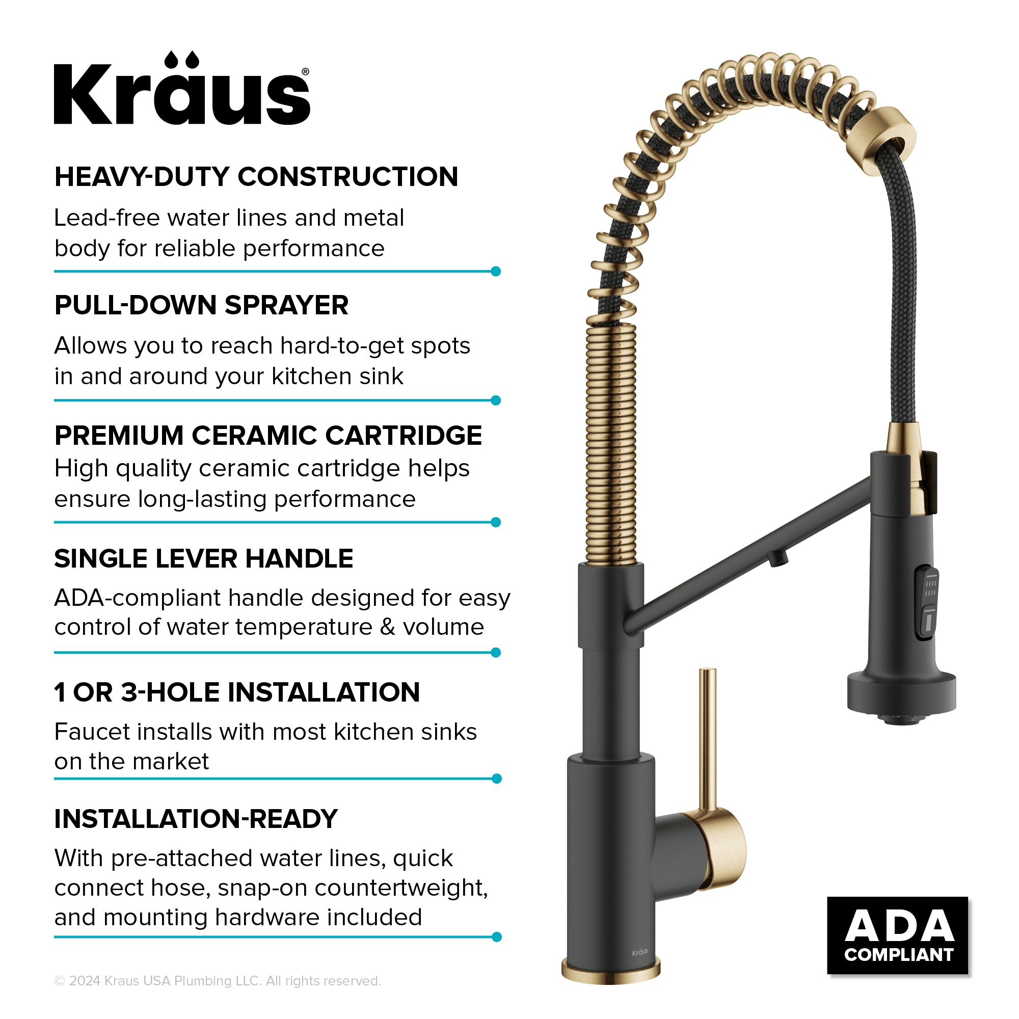 Kraus KFF-1610BBMB Kitchen-Faucets - View #16