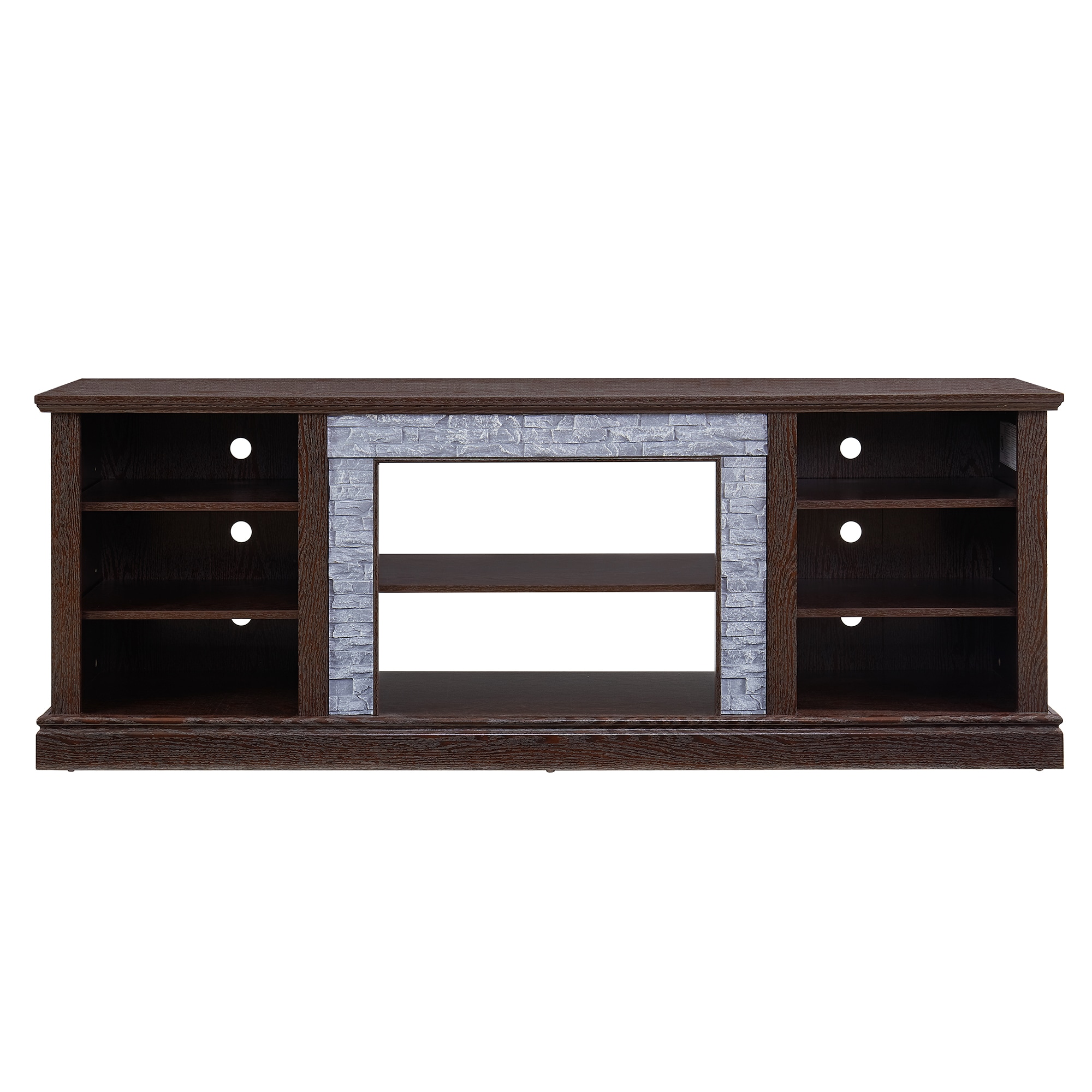 SINOFURN SYC160030BN Farmhouse/Rustic Cherry TV cabinet ( Accommodates TVs up to 80-in )