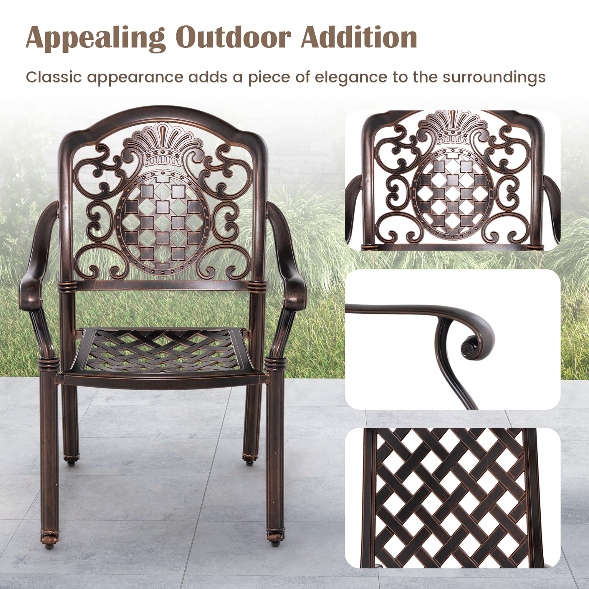 Costway HCST01180 Patio-Chairs - View #3