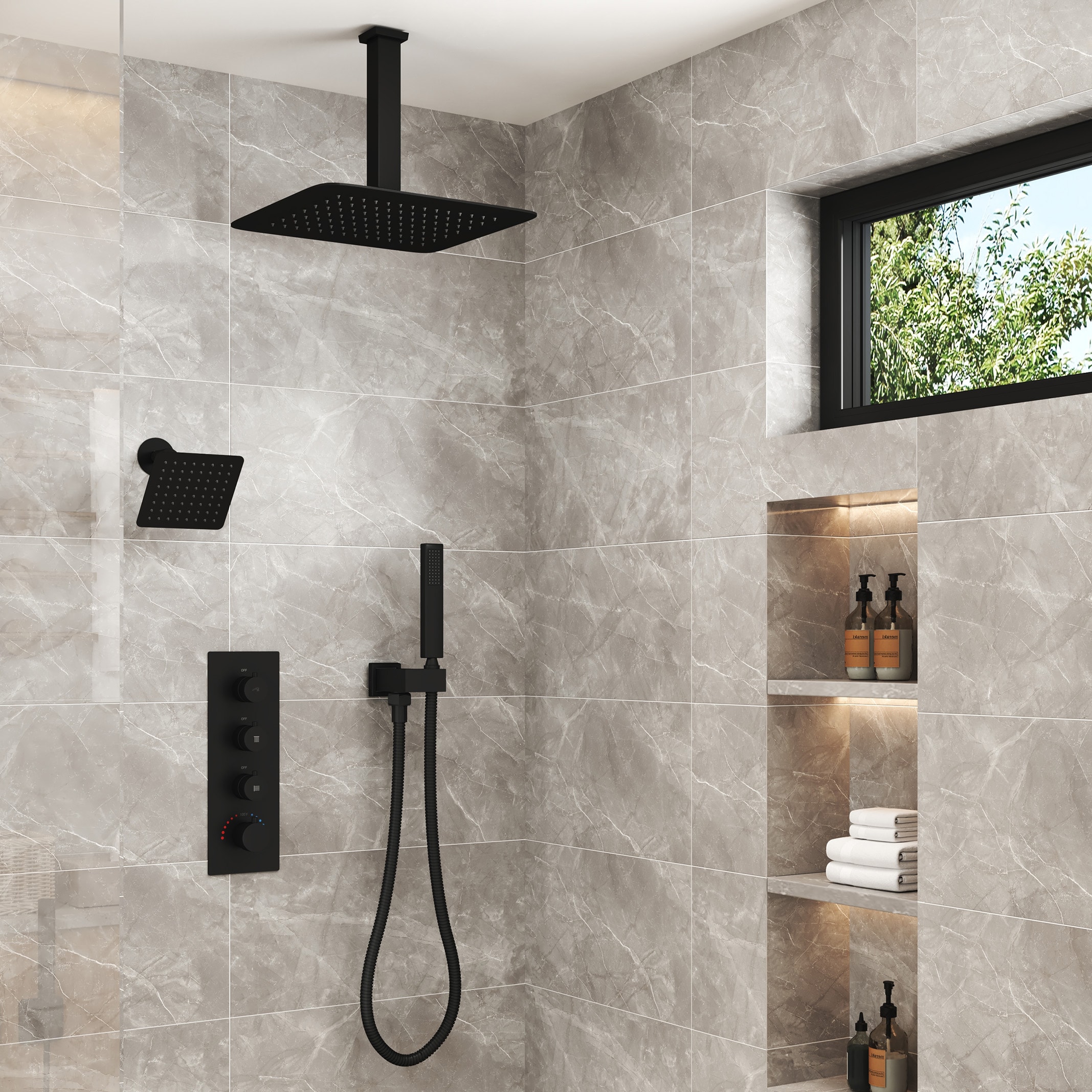 LUCKY ONE MD-RB1235 Showerhead-Bar-Panels - View #2