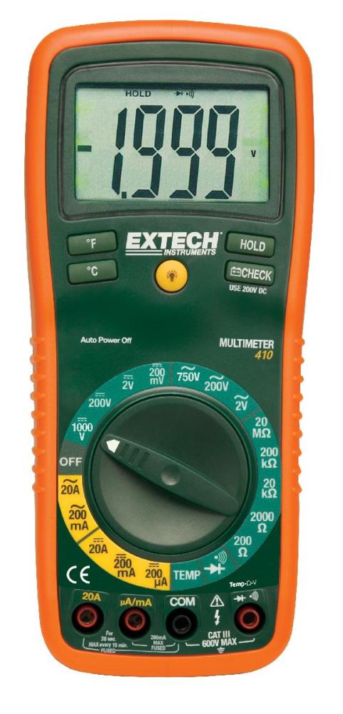 Extech EX410 Digital Multimeter 750-Volt