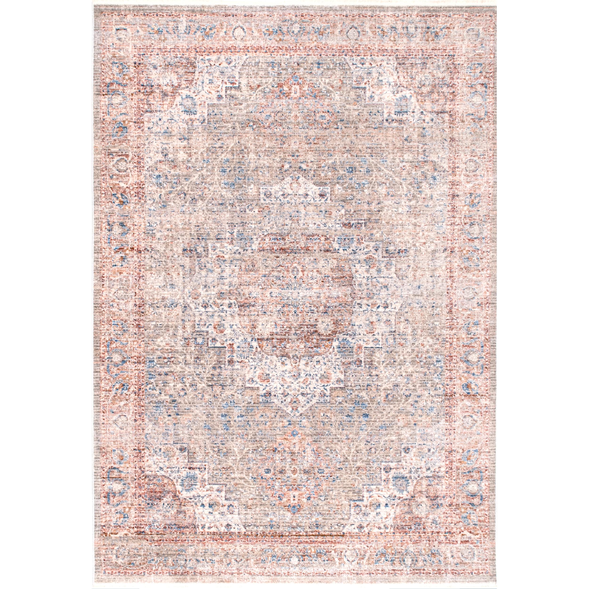 nuLOOM KKST04A-9012 Annalee 9 X 12 (ft) Beige Indoor Medallion Area Rug