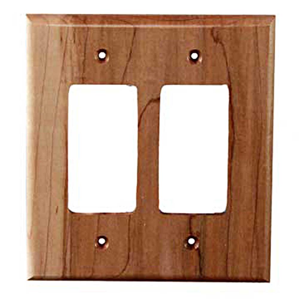 Sierra Lifestyles 682288 2 -Gang Specialty Size Maple Wood Indoor Wall Plate