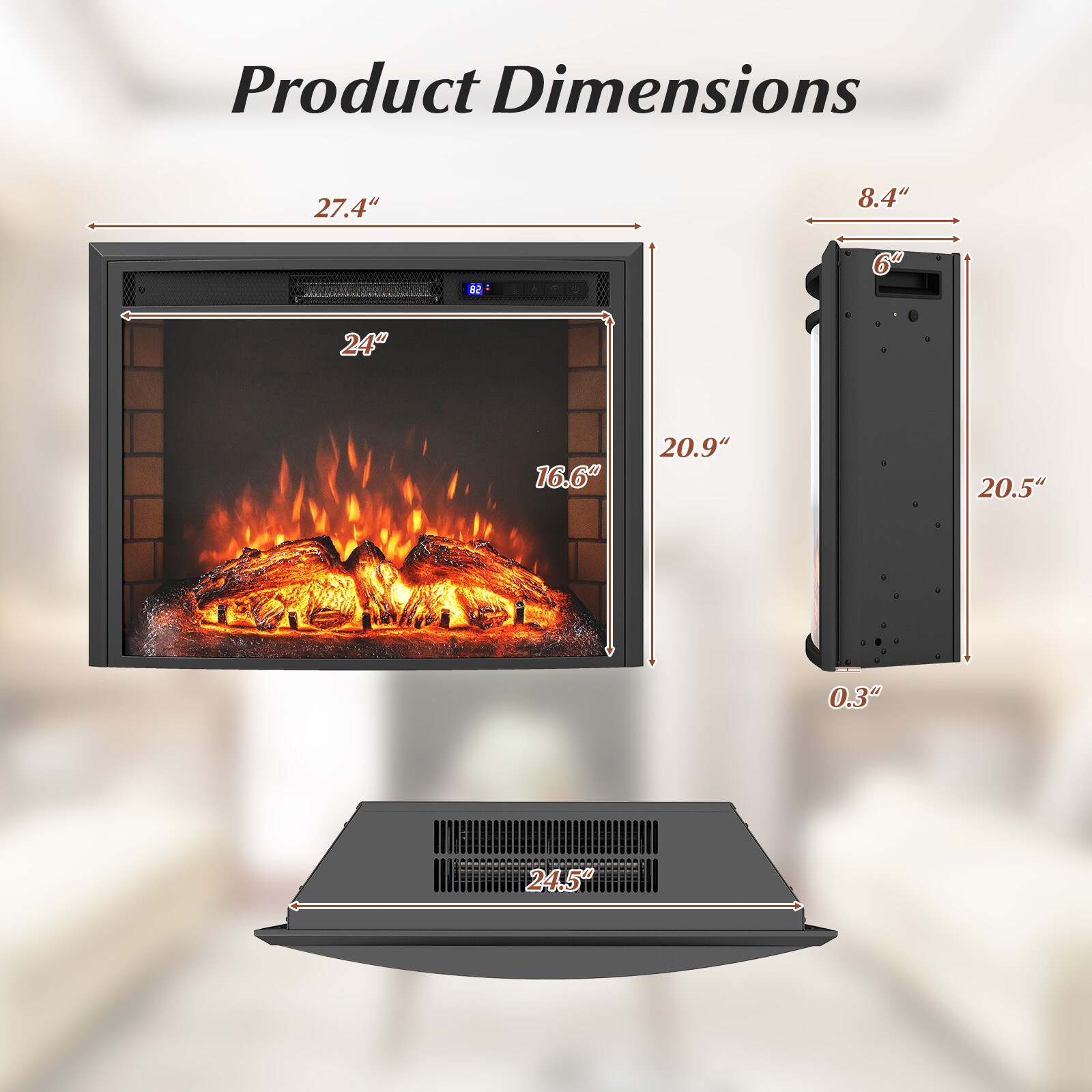 SUGIFT LW038SUGHY1184 Electric-Fireplace-Fireboxes - View #3