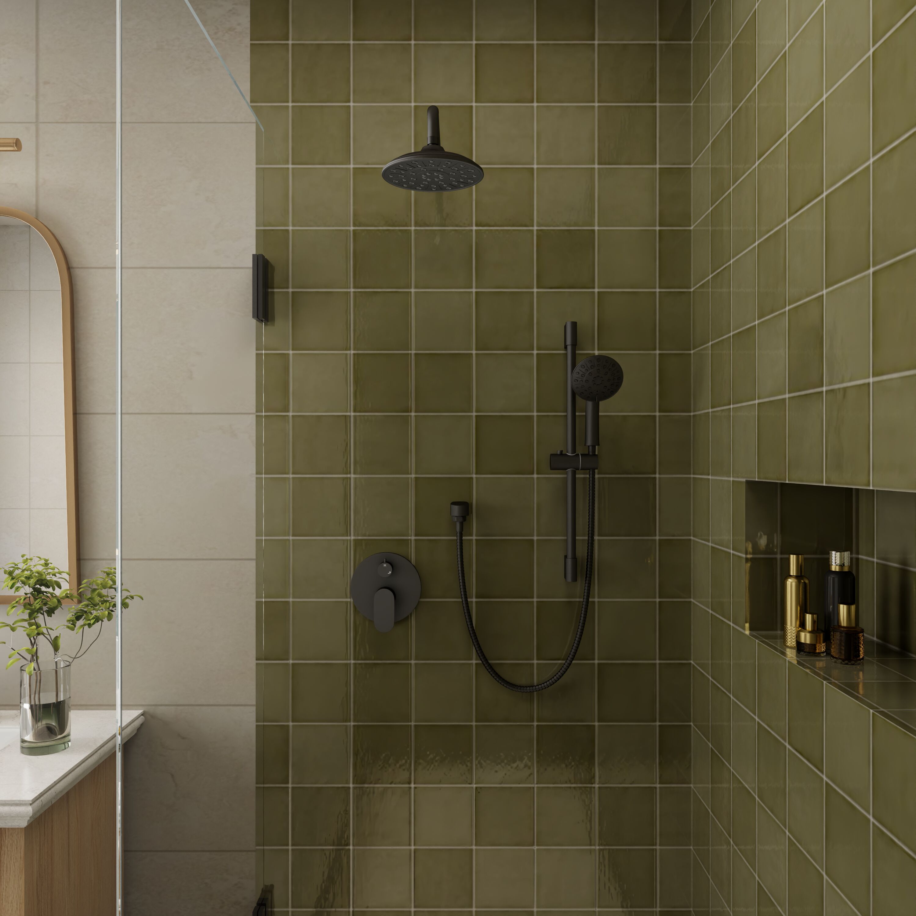 CASAINC CS12-12MB Showerhead-Bar-Panels - View #4