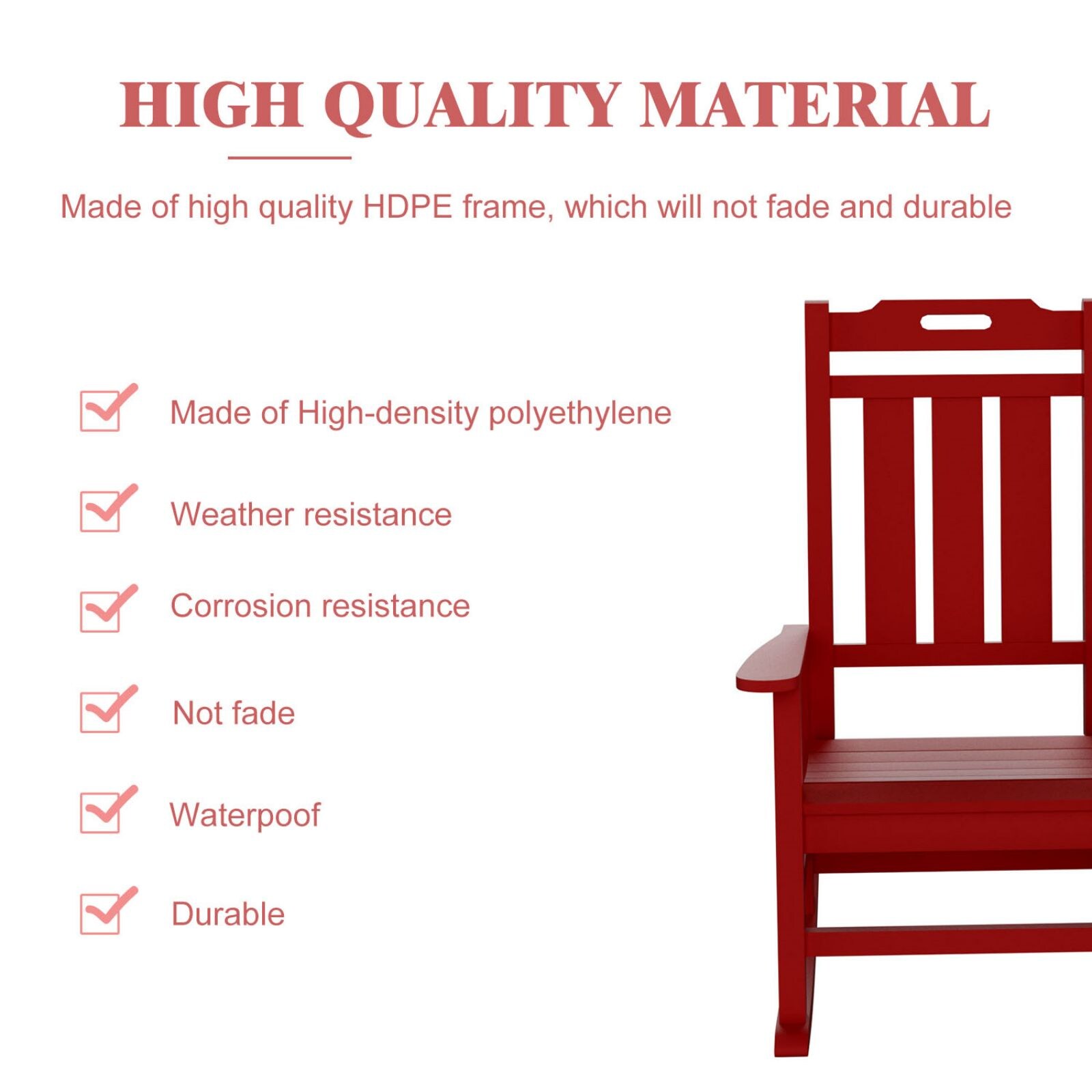Forclover HYFAS04WH Patio-Chairs - View #2