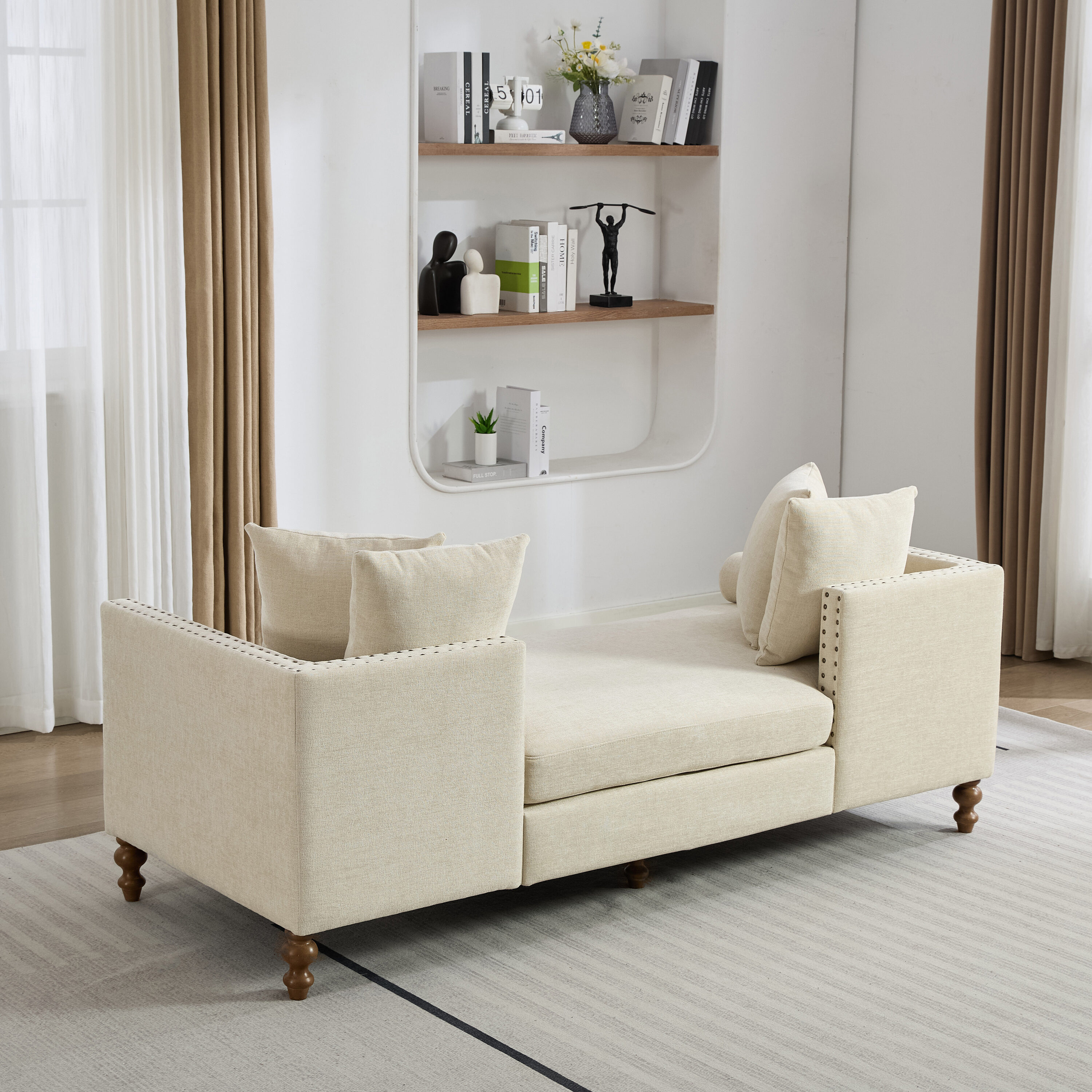 Hrinhom HC-W6106-BEIGE Sofas-Loveseats - View #6