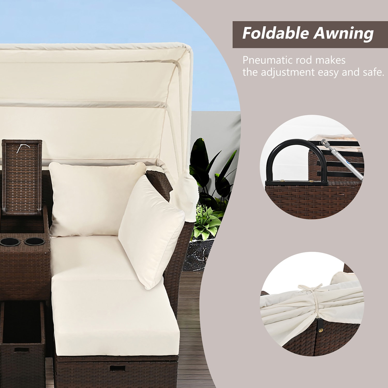 SINOFURN SYB670002GY Patio-Sofas-Daybeds - View #4