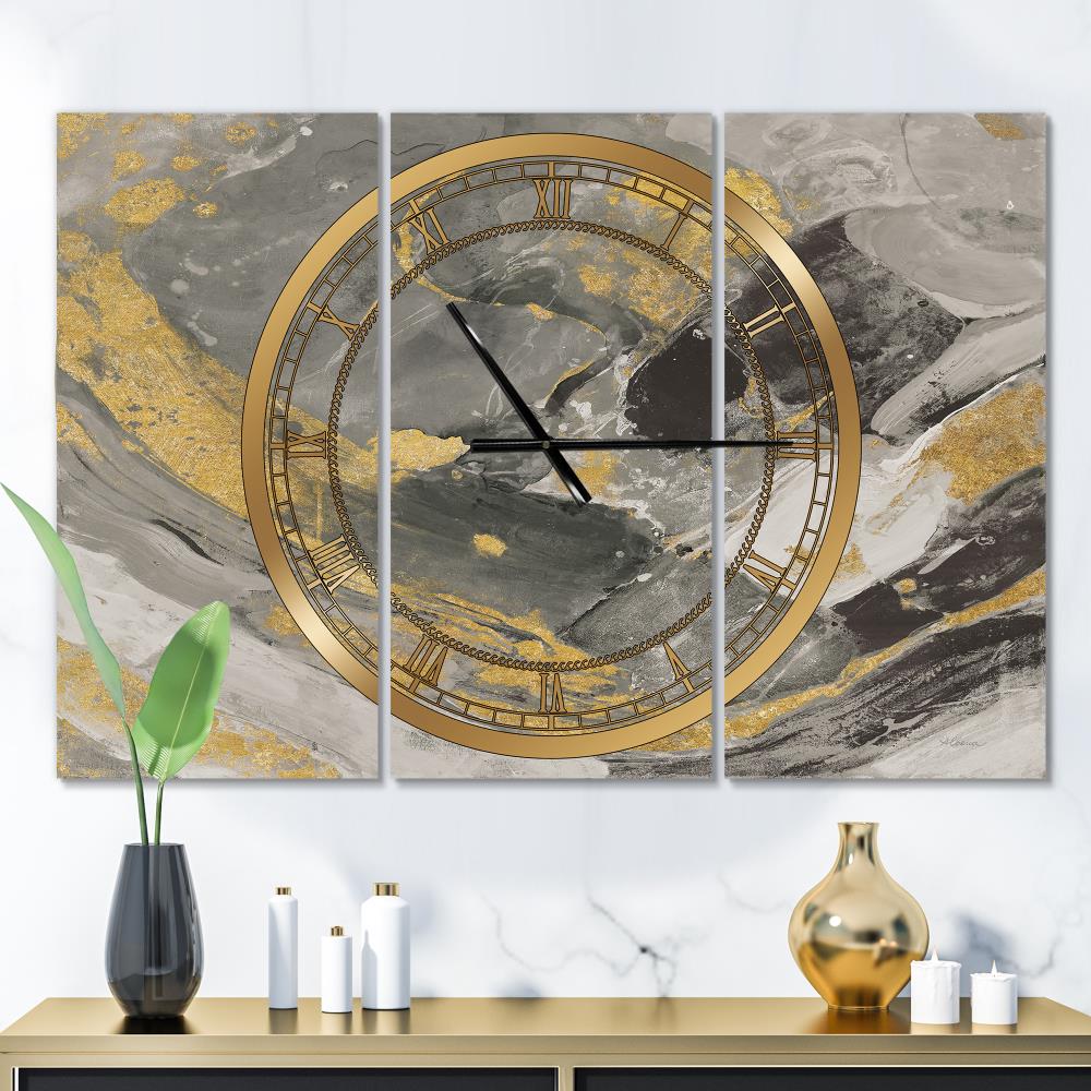 Designart Analog Rectangle Wall Modern Clock in the Clocks department ...