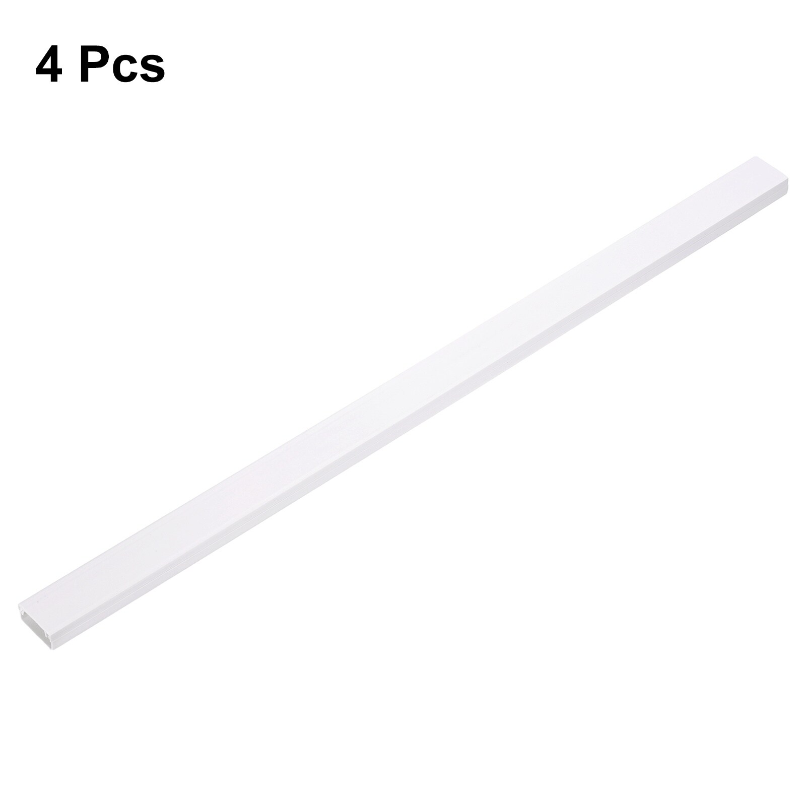Harfington 4pcs Cord Hider Wall 15inx0.8inx0.4in (LxWxH) PVC Cable ...