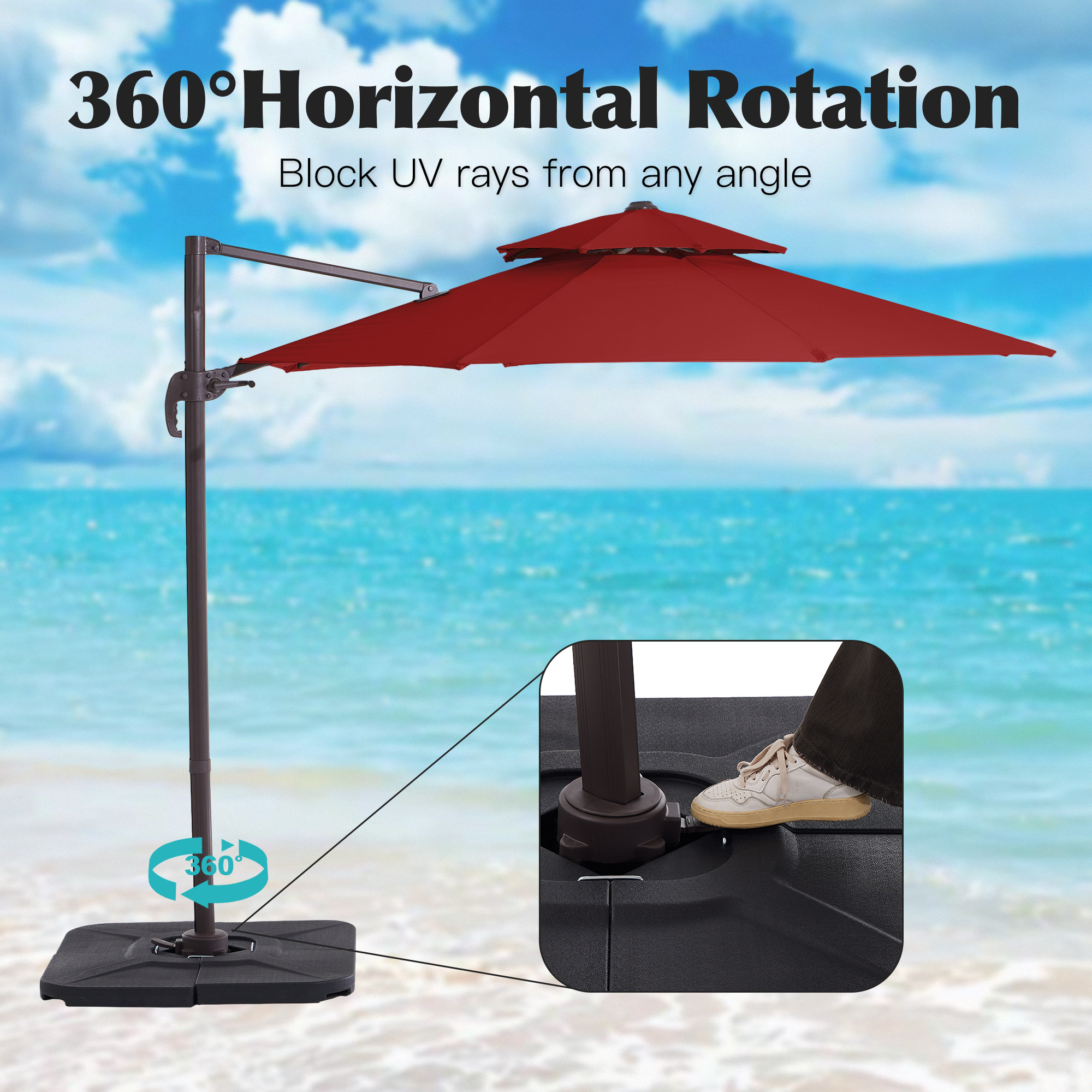 VOUA JE-LK11-GY+BASE Umbrellas-2 - View #6