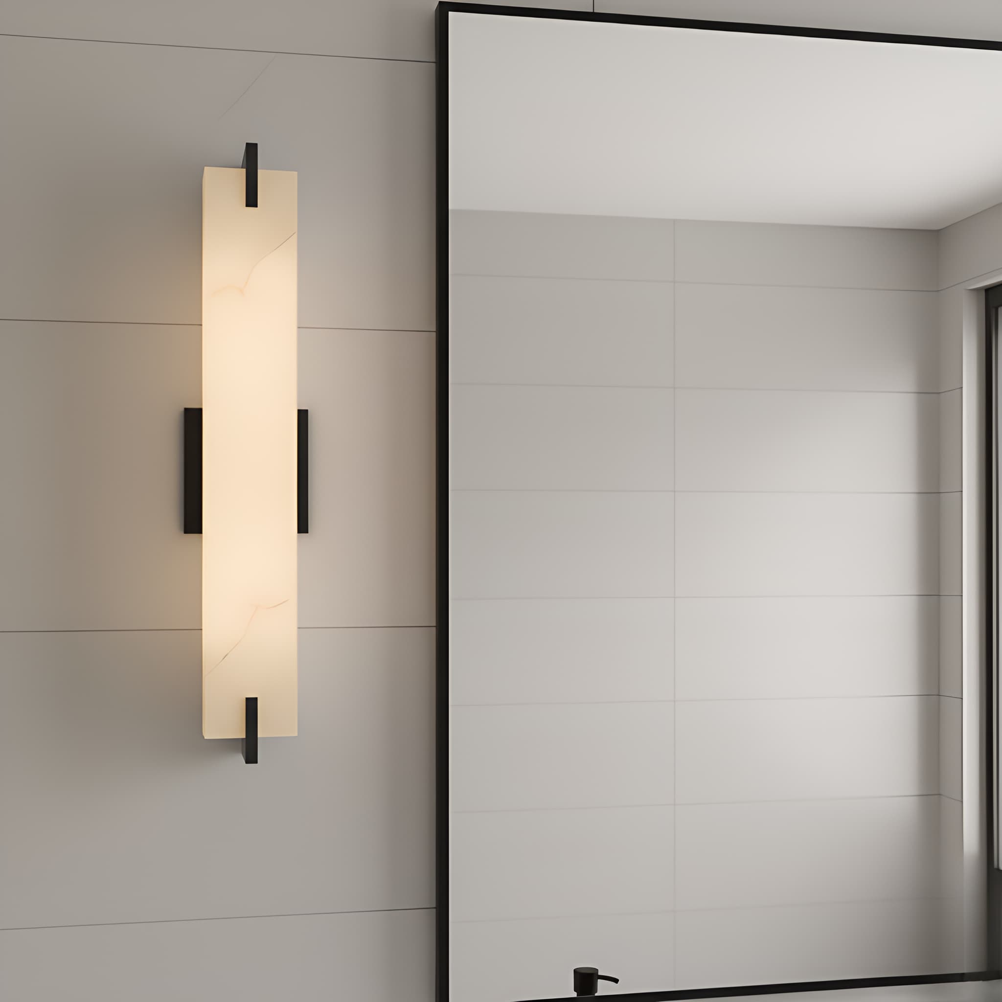 Seraphine 24-in 2 Light Matte Black Modern/contemporary Bathroom Vanity light