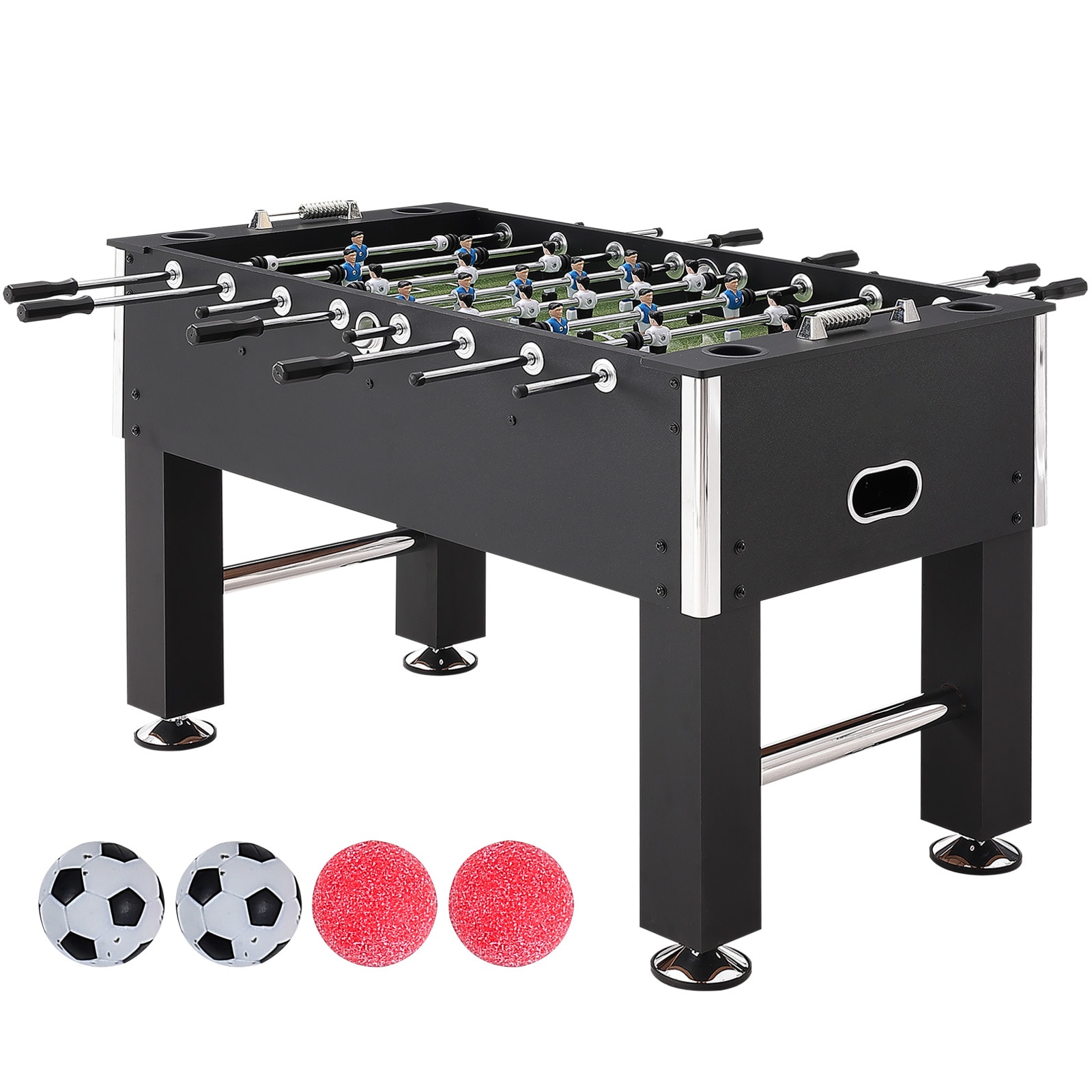 VEVOR ZZKZQZJHB55YB9B5AV0 Foosball Soccer Game Table 55.1-Inches Freestanding Foosball Table