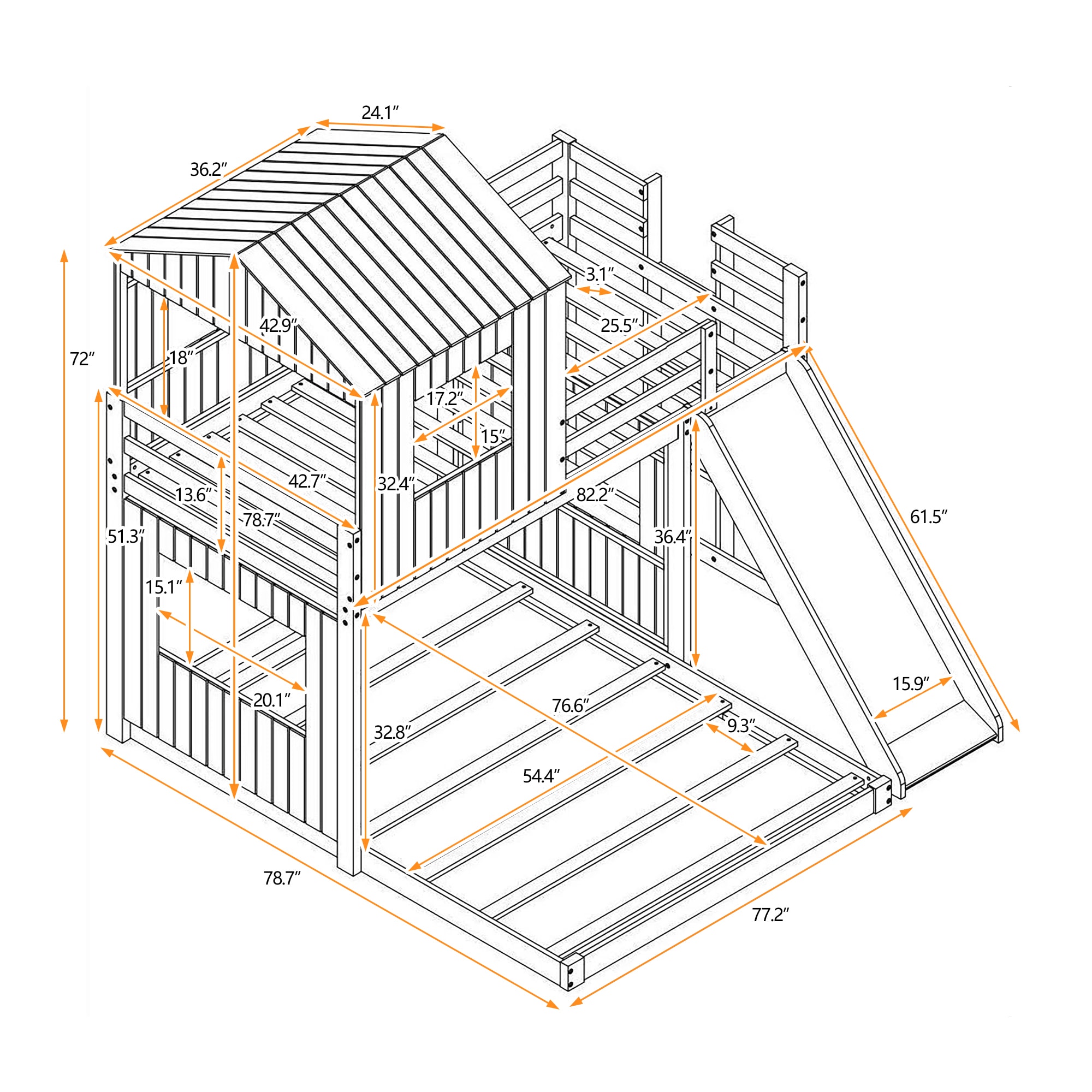 Qualler BTLE0028K Bunk-Beds - View #9