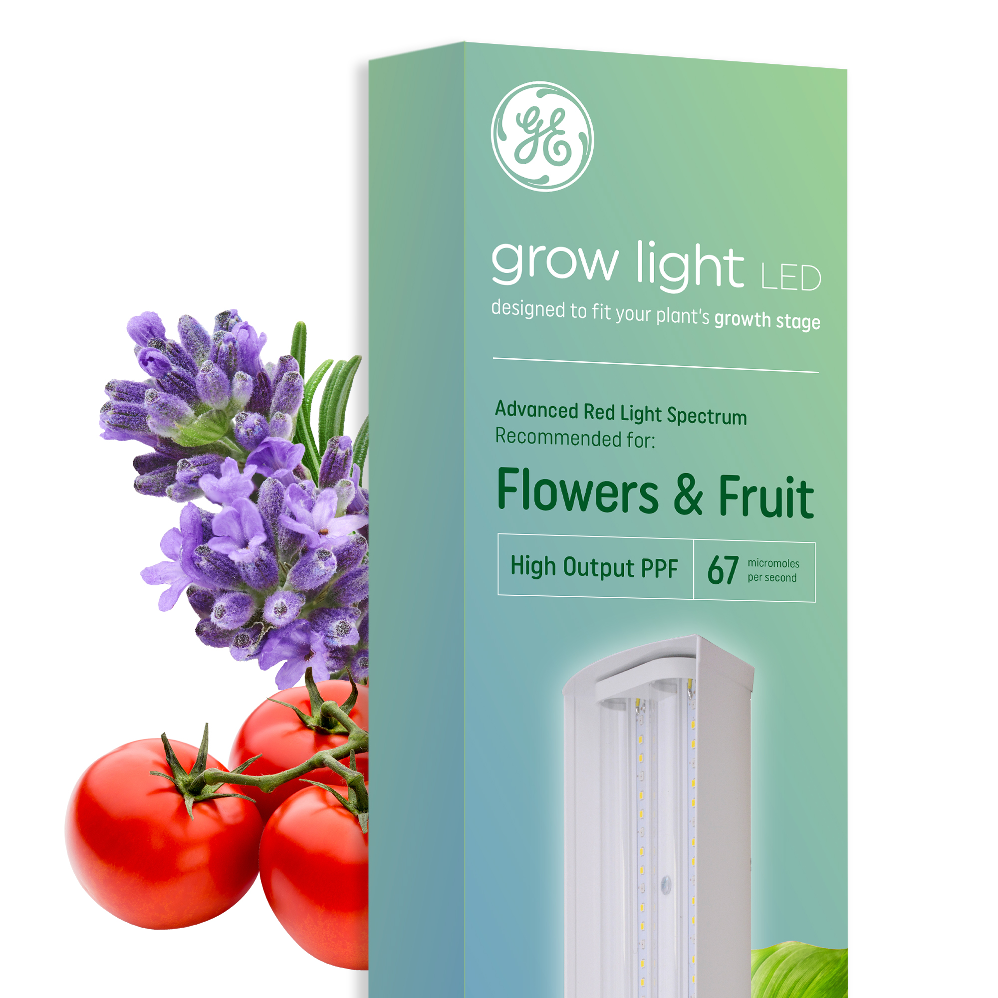 GE 24-in 1-Light White 250-Watt Full Spectrum LED Grow Light Kit in the Grow  Light Fixtures & Kits department at Lowes.com