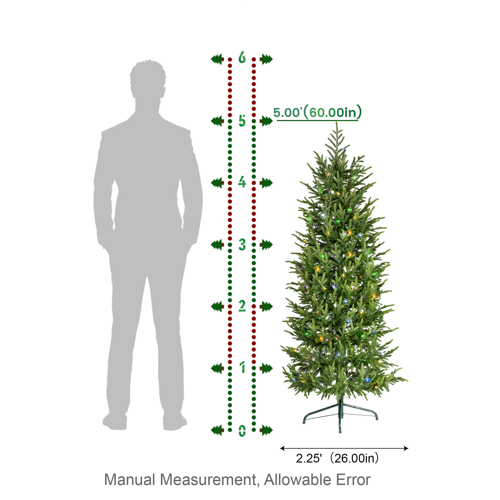 Glitzhome 2030800064 Artificial-Christmas-Trees - View #4