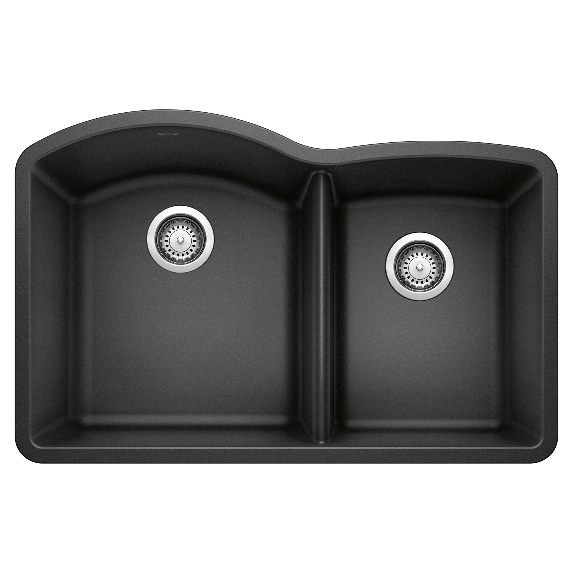 BLANCO 440179 Diamond Silgranit Undermount 32.07-Inches x 20.92-Inches Granite Double offset bowl Kitchen Sink