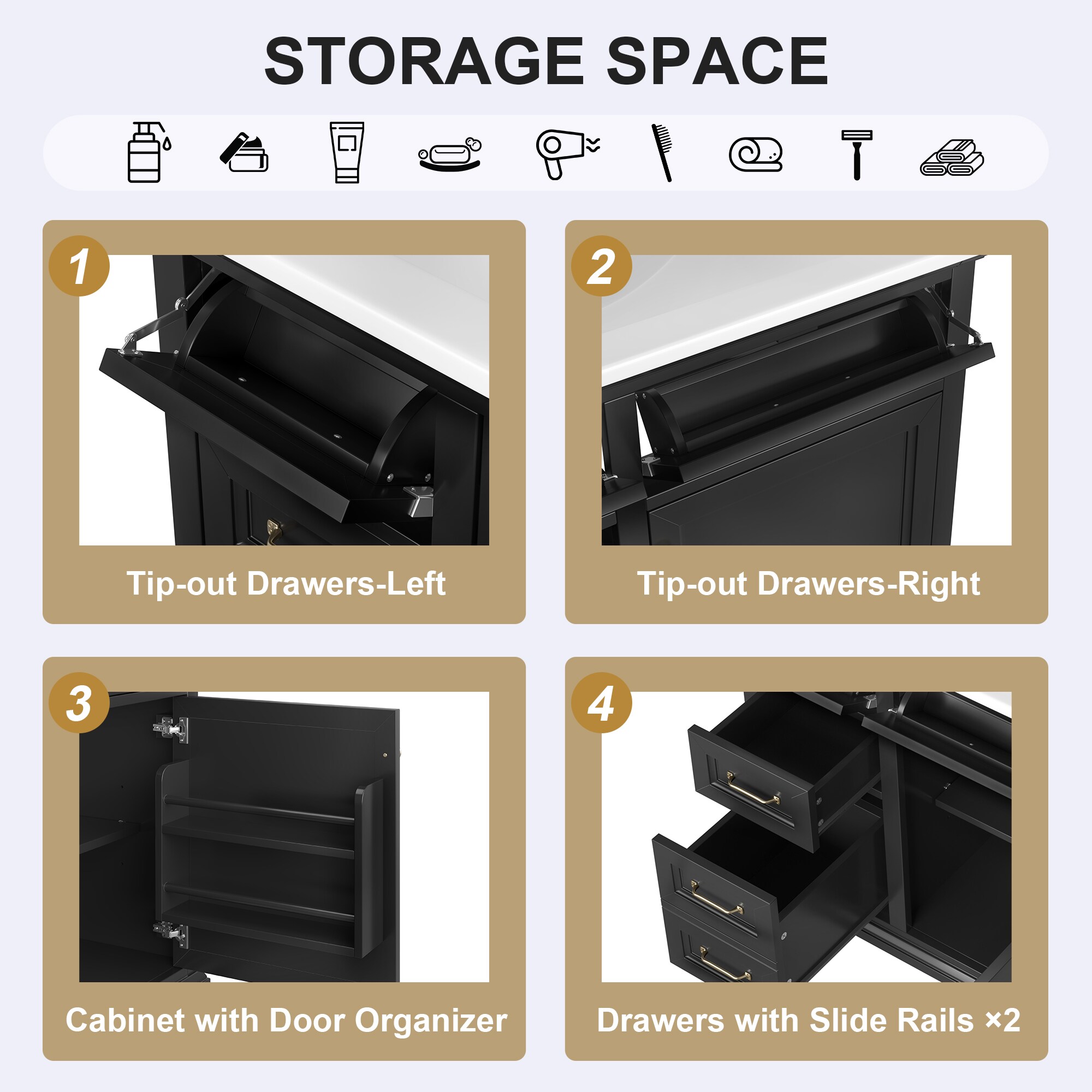 Tatayosi RY-P296118B Bath-Vanity-Combo - View #5