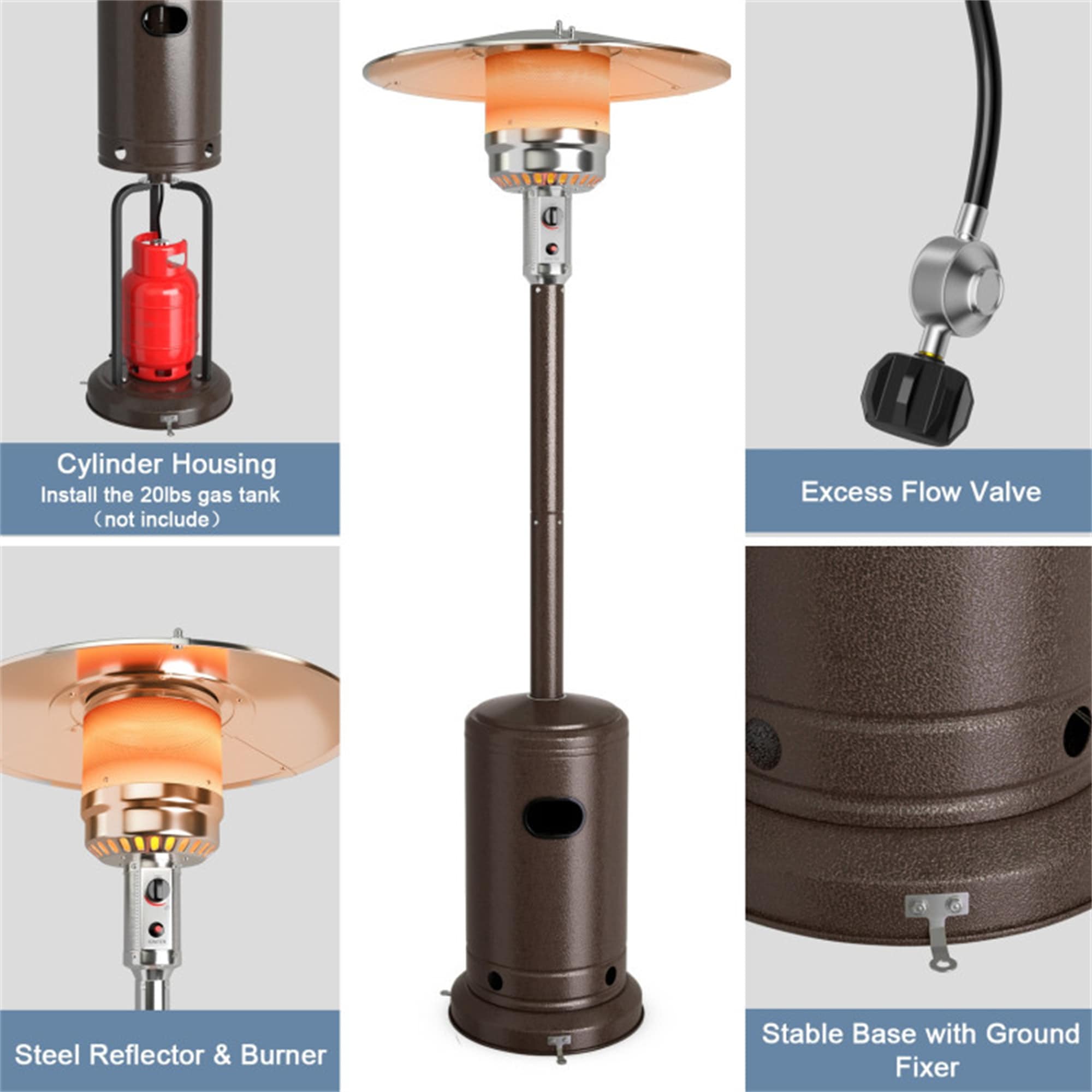 BABOOM BOM-0859CP-CO Outdoor-Gas-Patio-Heaters - View #10