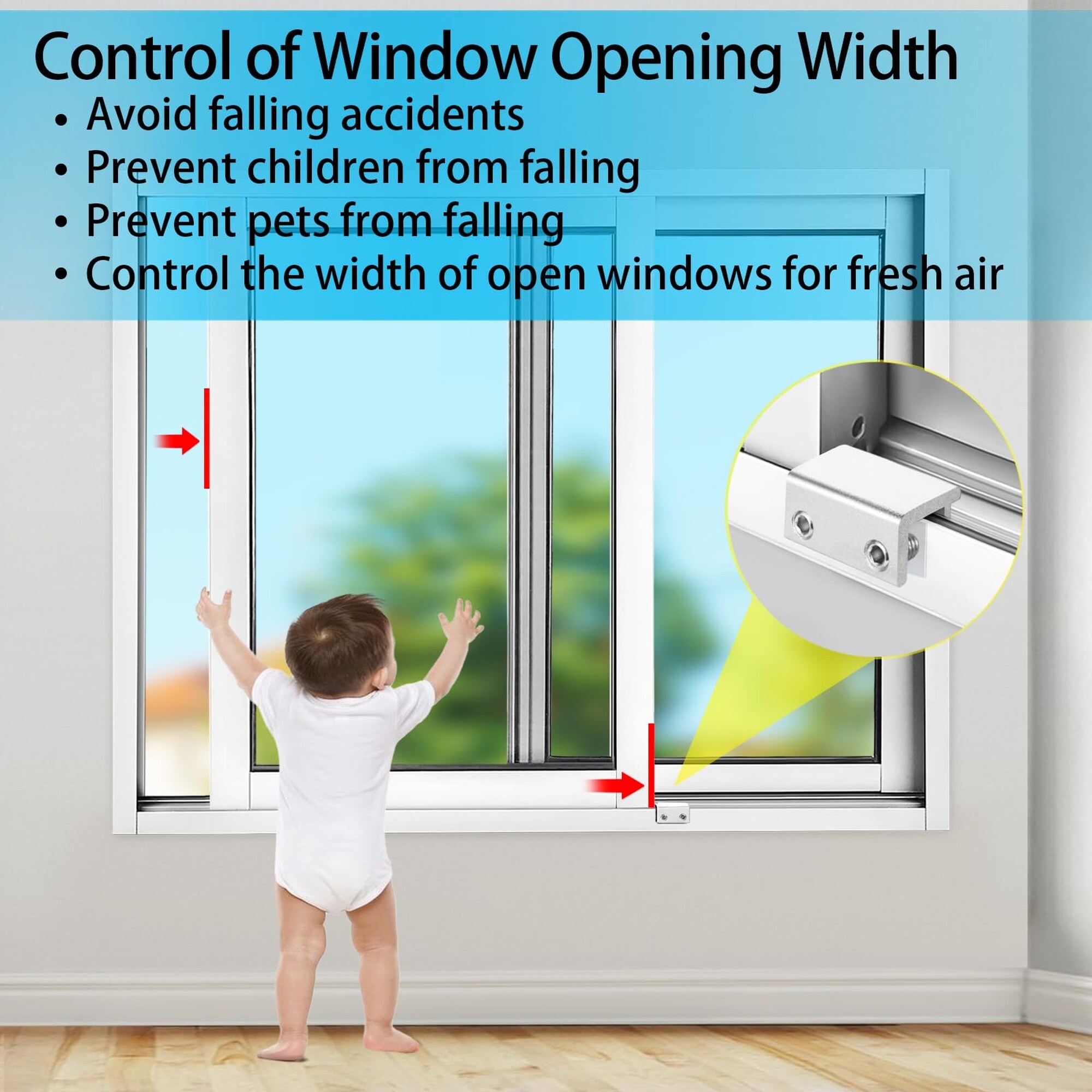 Wudkey L4-UF5X3N Horizontal-Sliding-Window-Sash-Locks - View #3