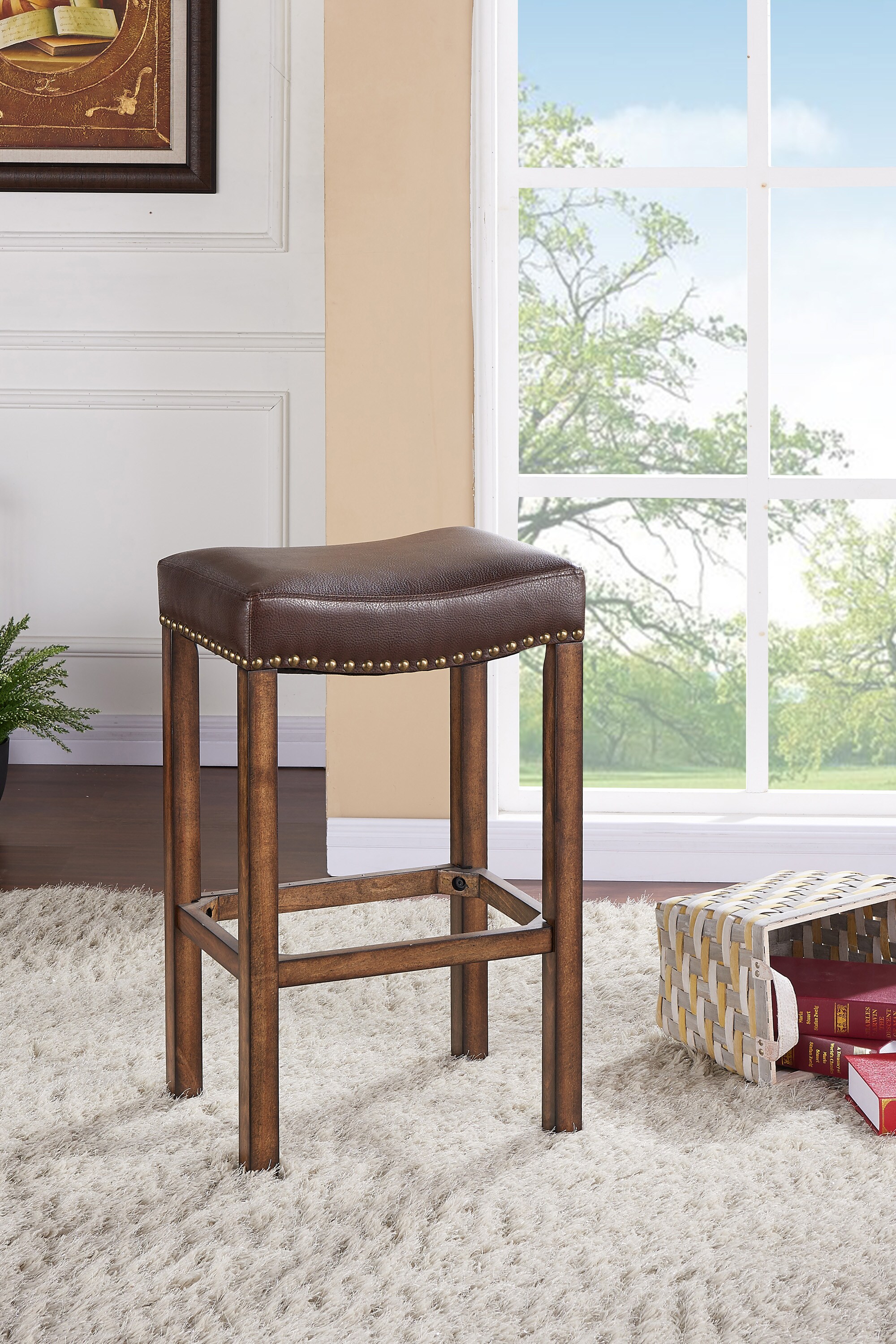 Armen Living LCMBS013BAKA30 stools - View #5
