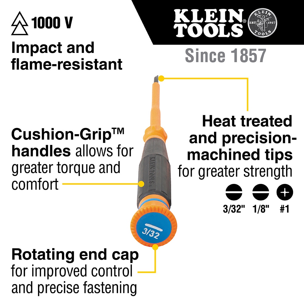 Klein Tools 6243INS Screwdrivers-Individual - View #2
